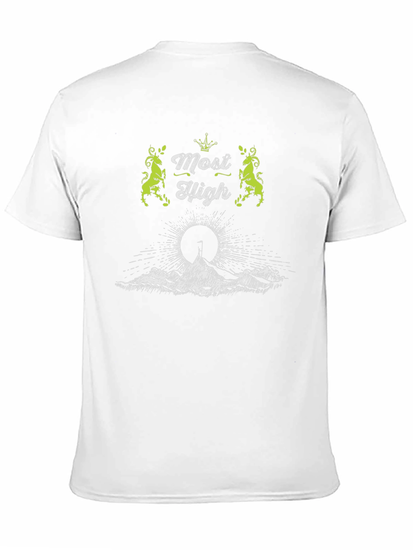 Most High Graphic T-Shirt Black Crew Neck
