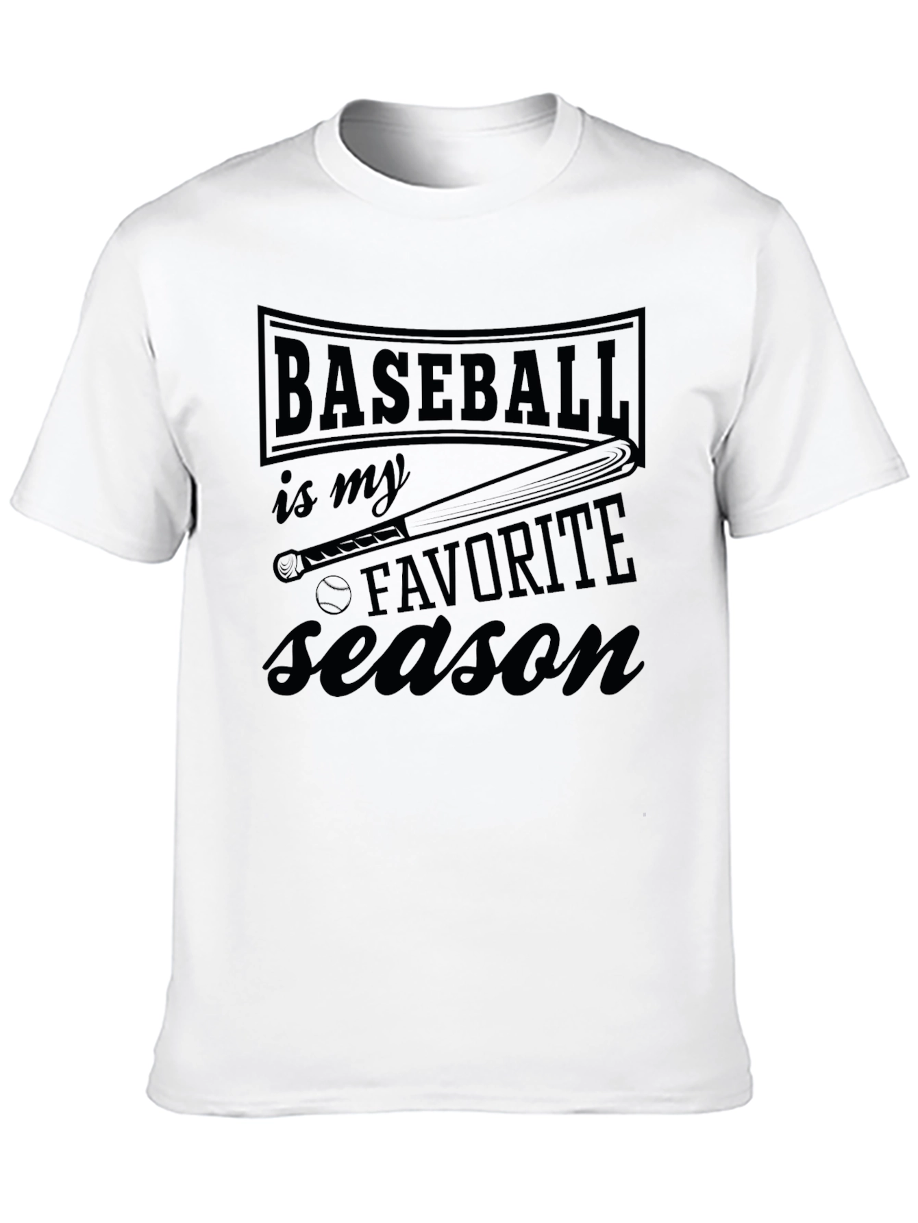 Baseball is My Favorite Season Graphic T-Shirt