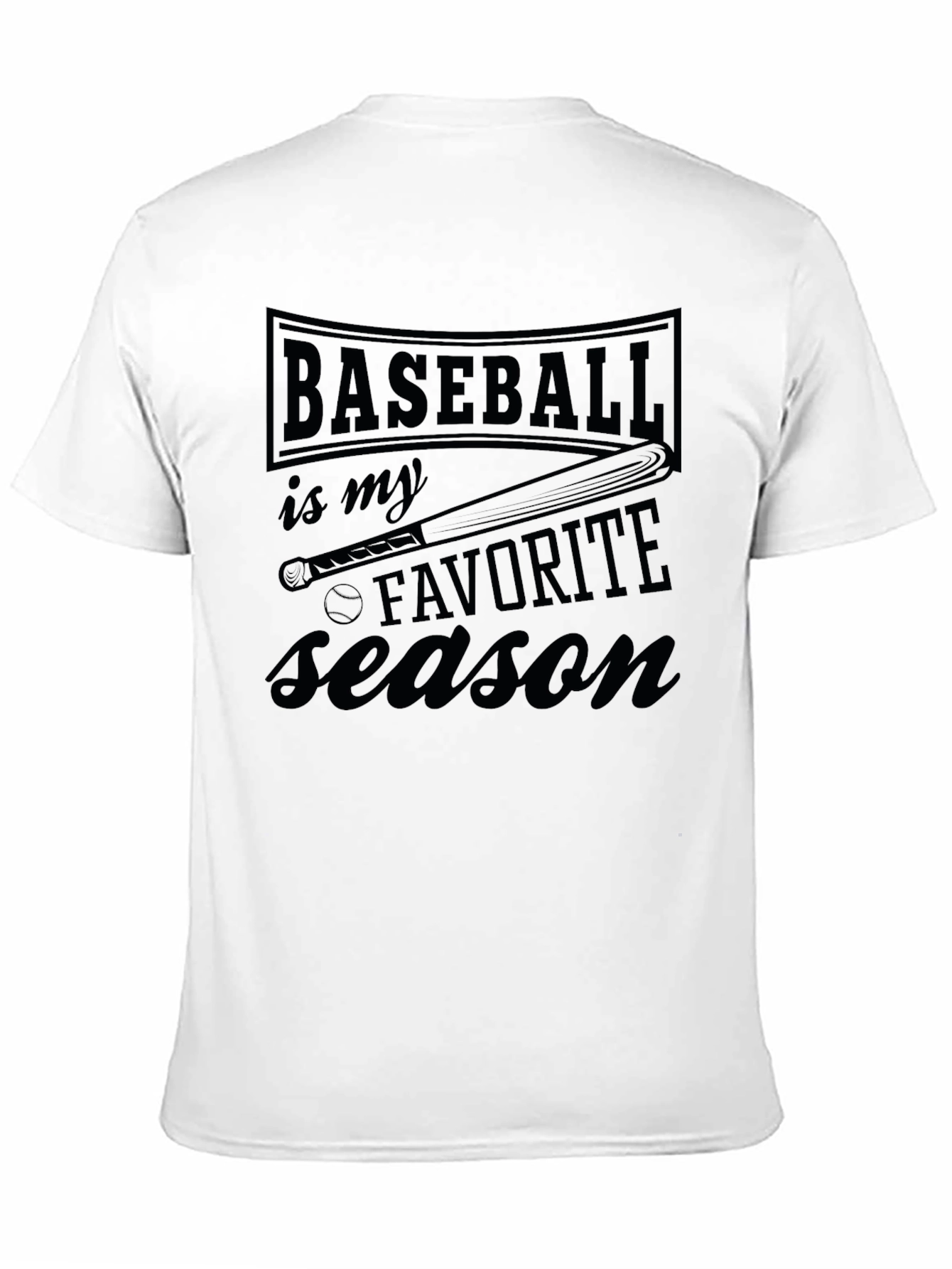 Baseball is My Favorite Season Graphic T-Shirt
