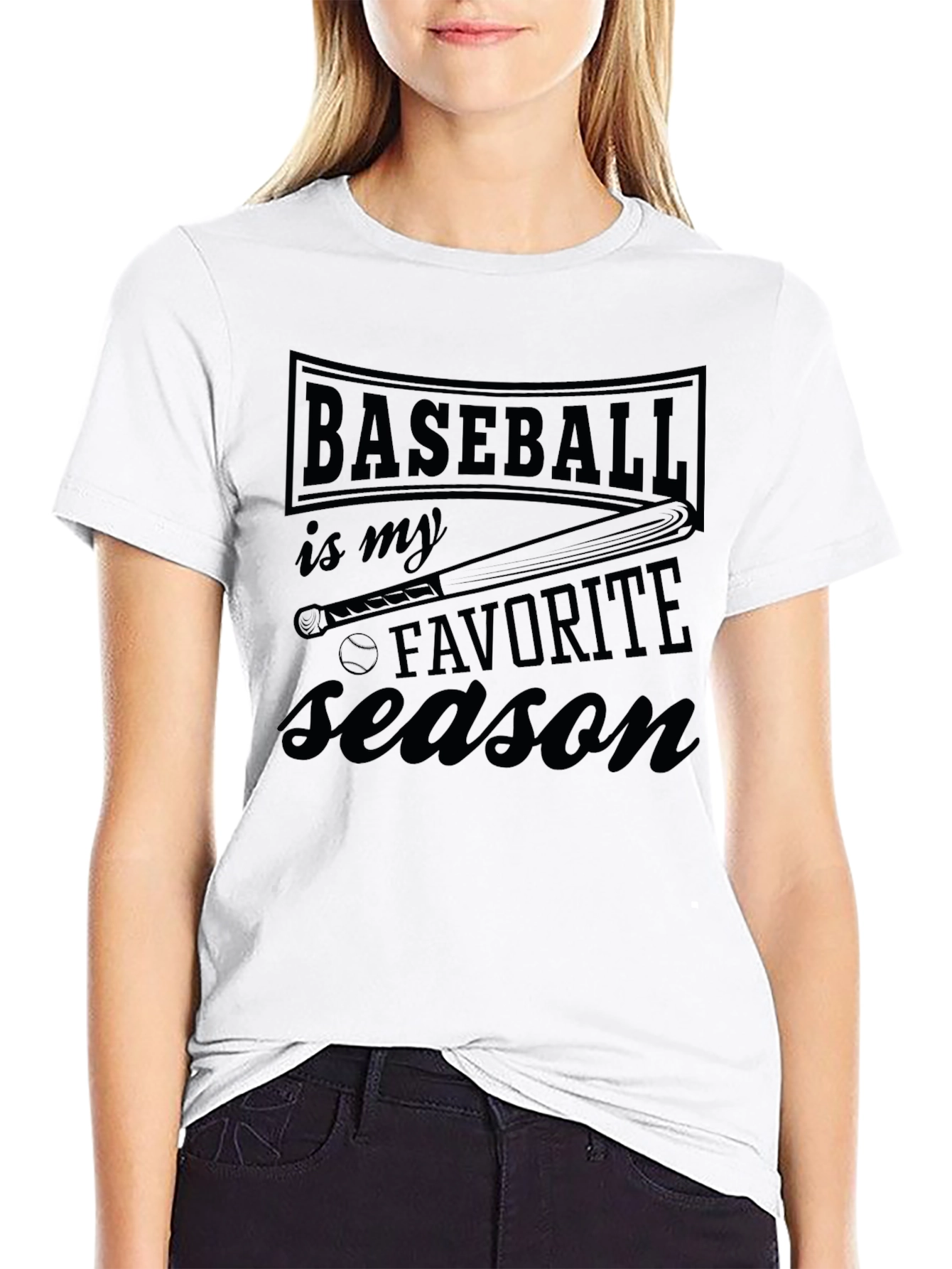 Baseball is My Favorite Season Graphic T-Shirt