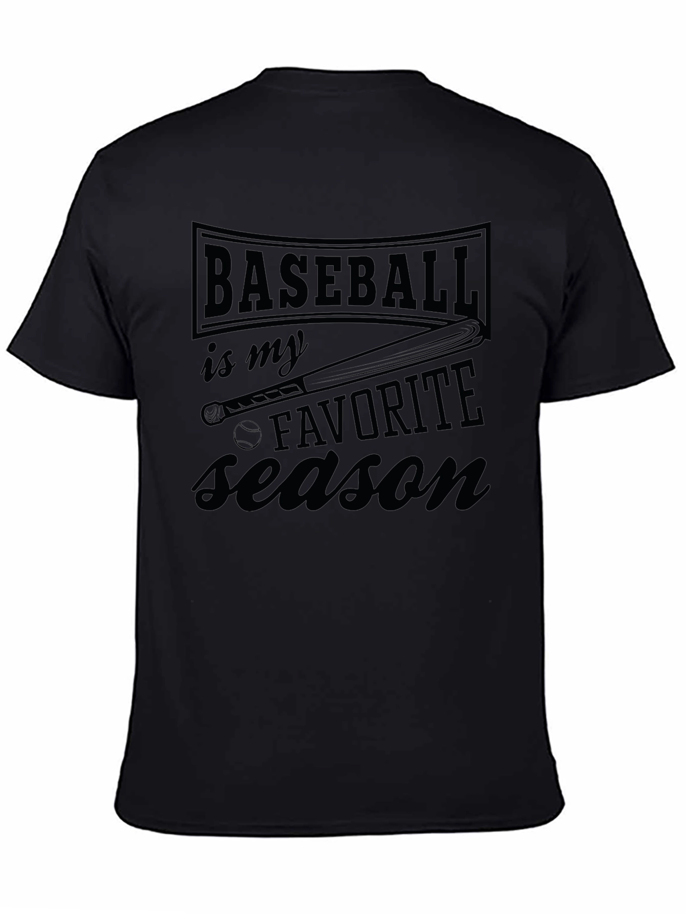 Baseball is My Favorite Season Graphic T-Shirt