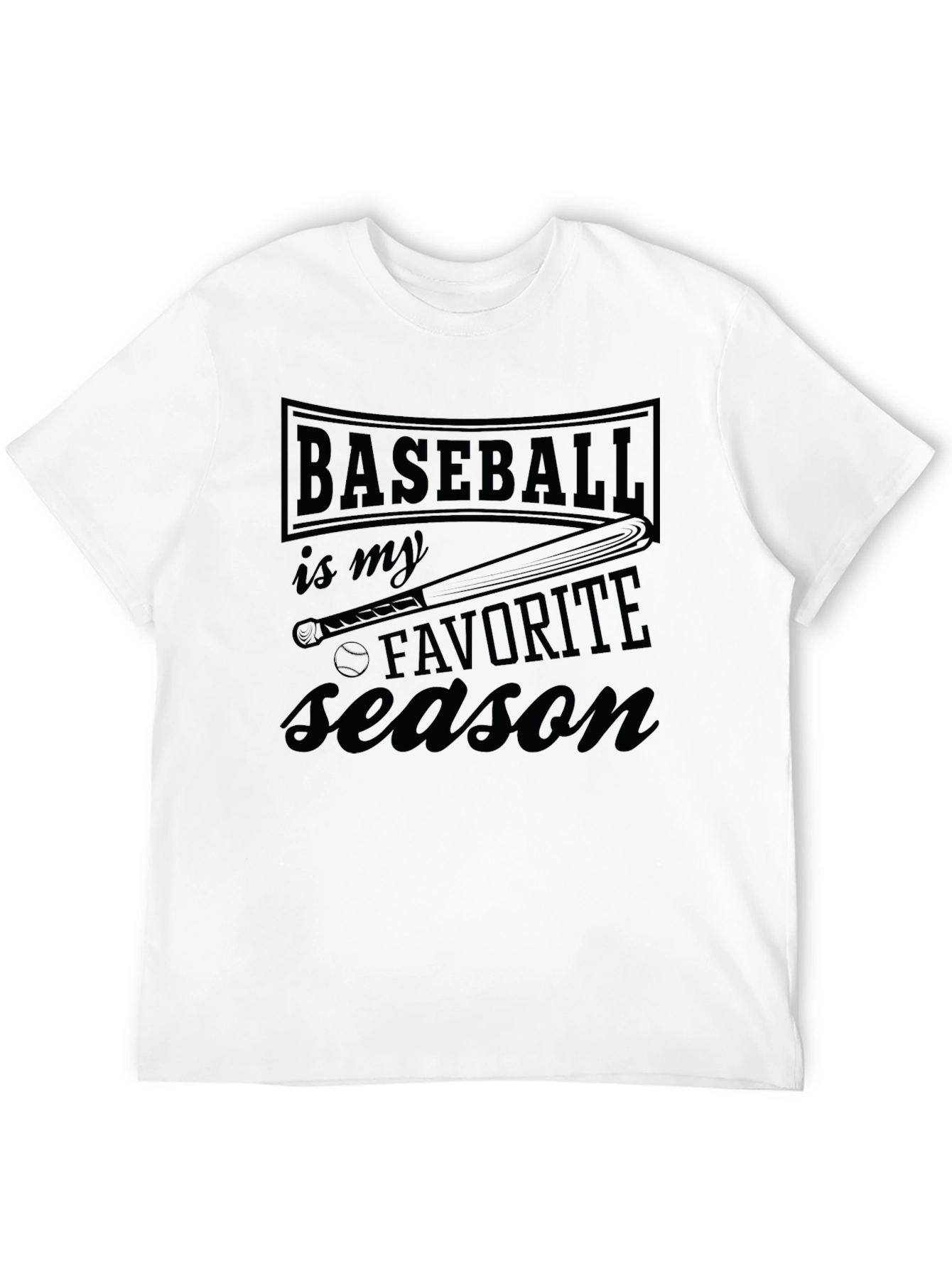 Baseball is My Favorite Season Graphic T-Shirt