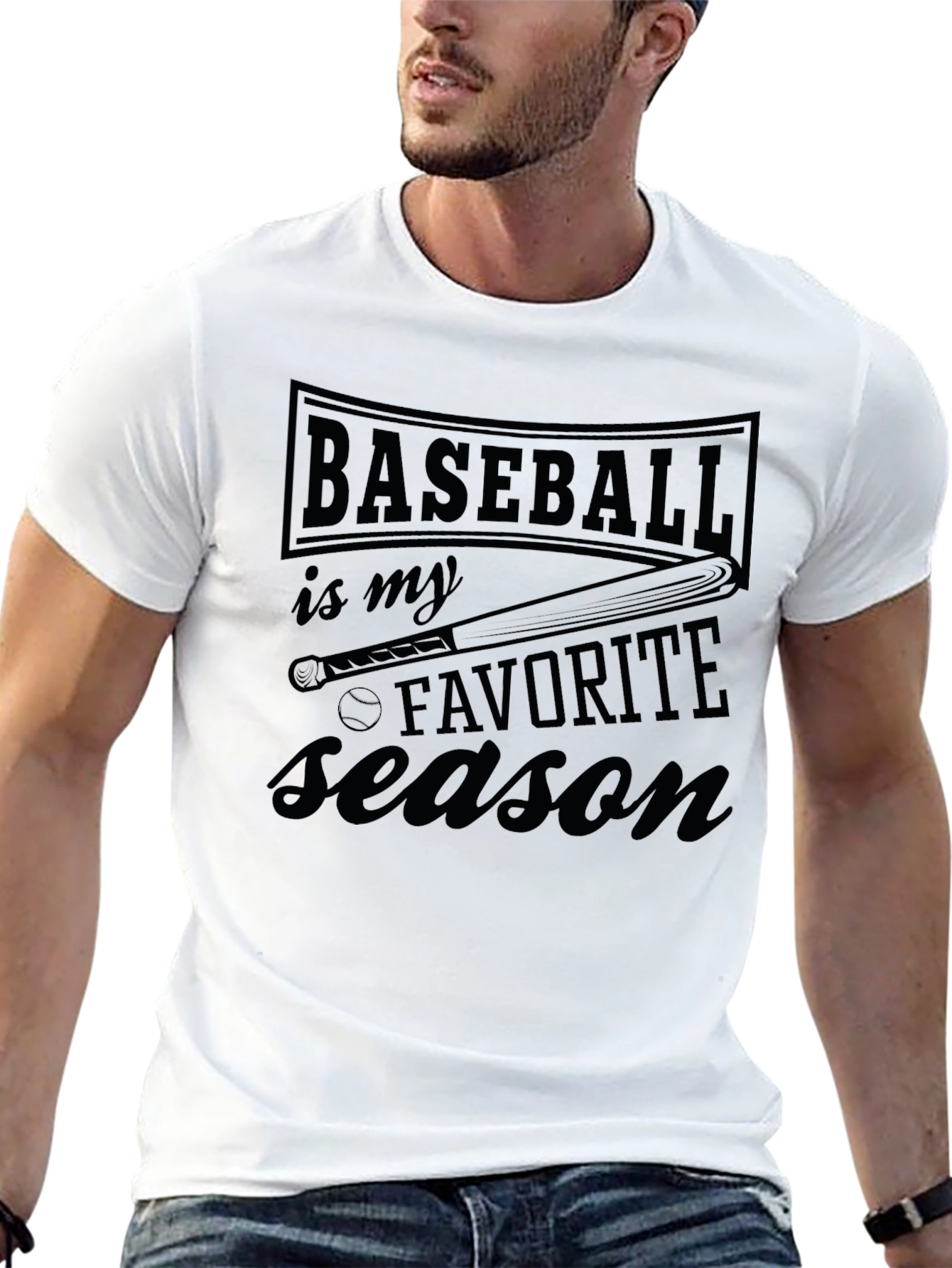 Baseball is My Favorite Season Graphic T-Shirt