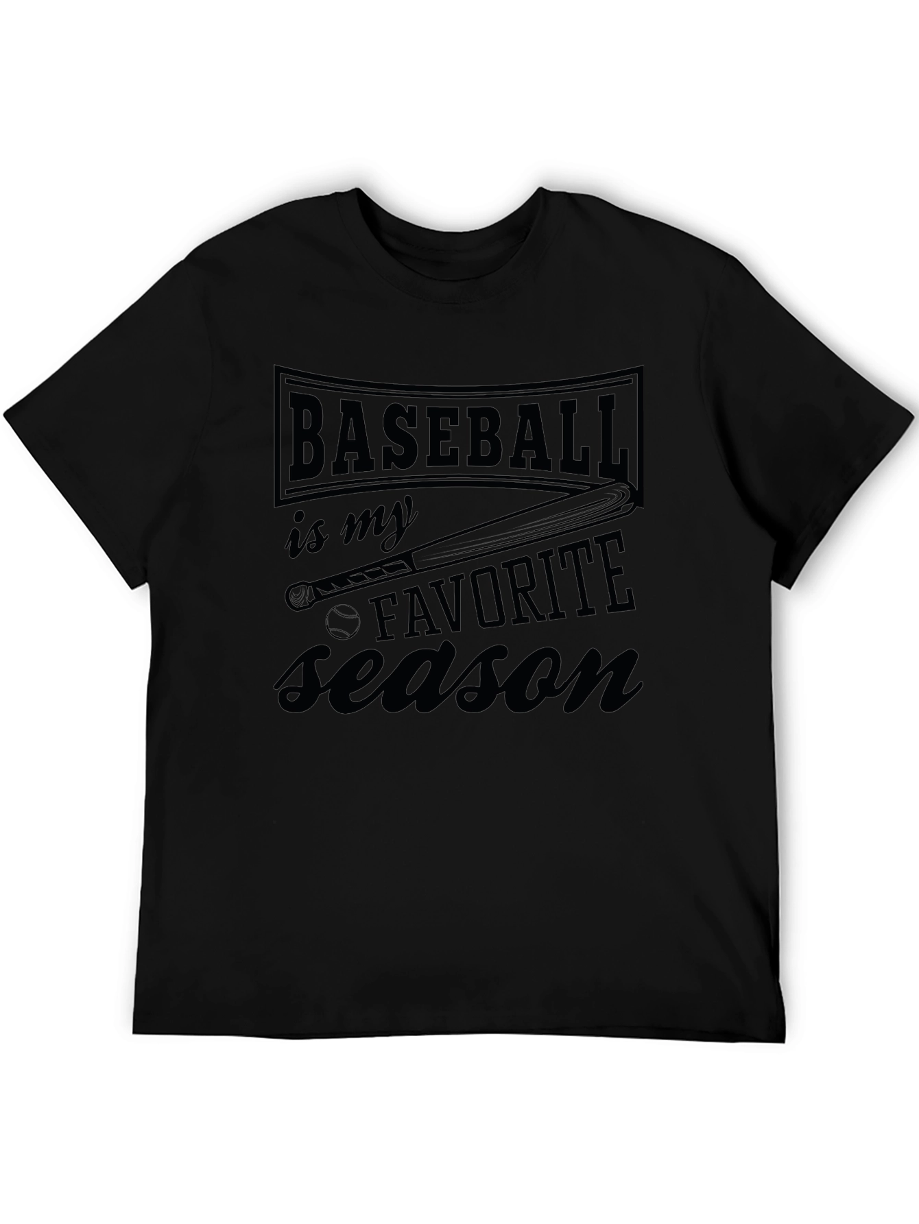 Baseball is My Favorite Season Graphic T-Shirt