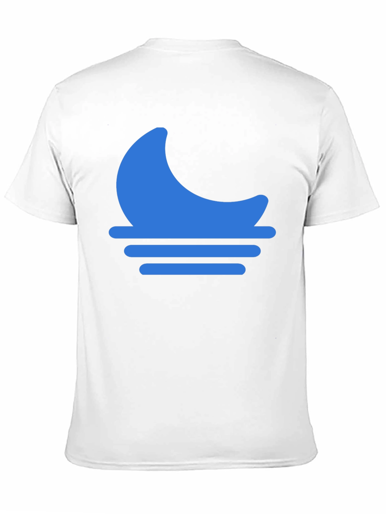 Blue Moon Horizon Graphic Black T-Shirt