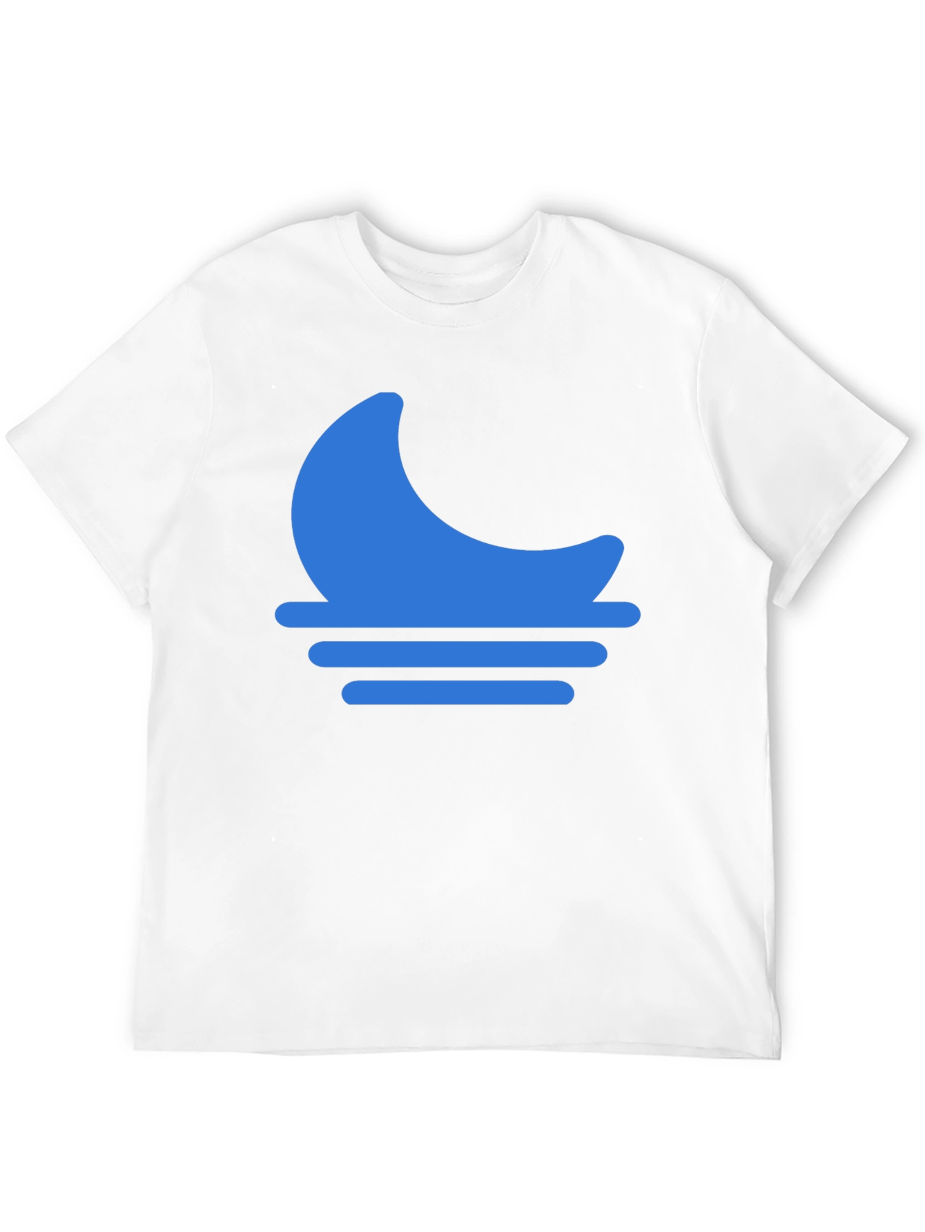 Blue Moon Horizon Graphic Black T-Shirt