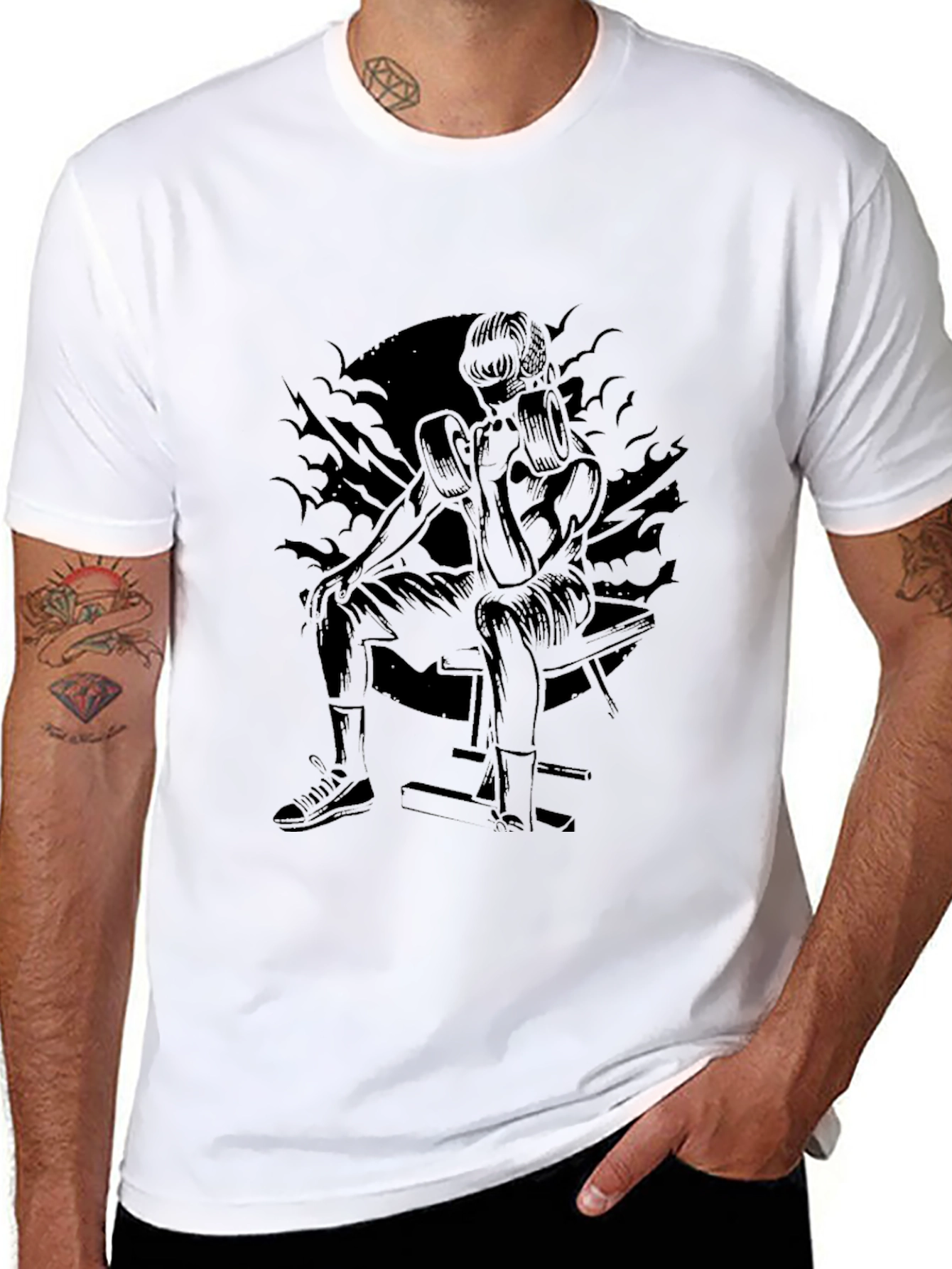Boxer Silhouette Black T-Shirt