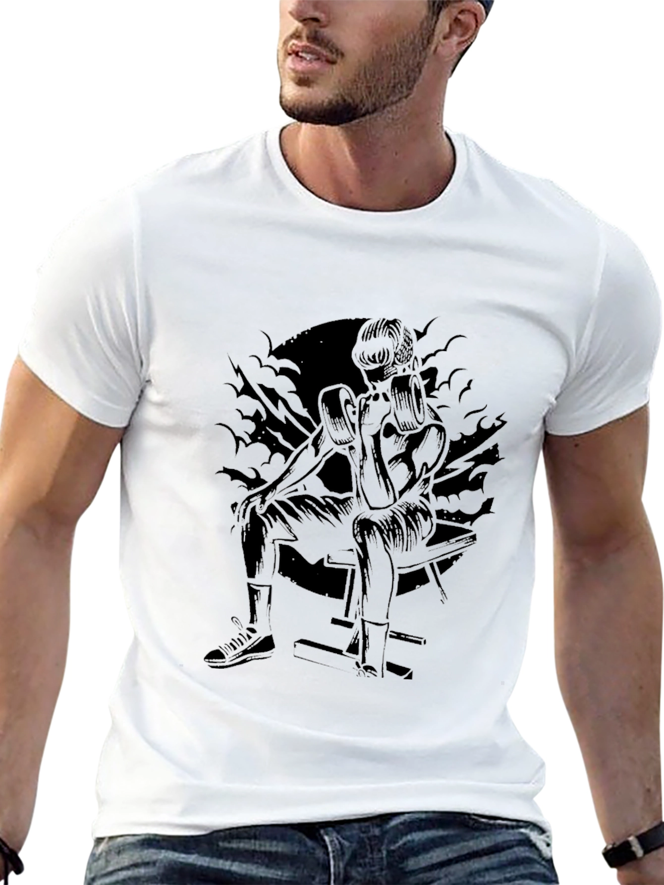Boxer Silhouette Black T-Shirt