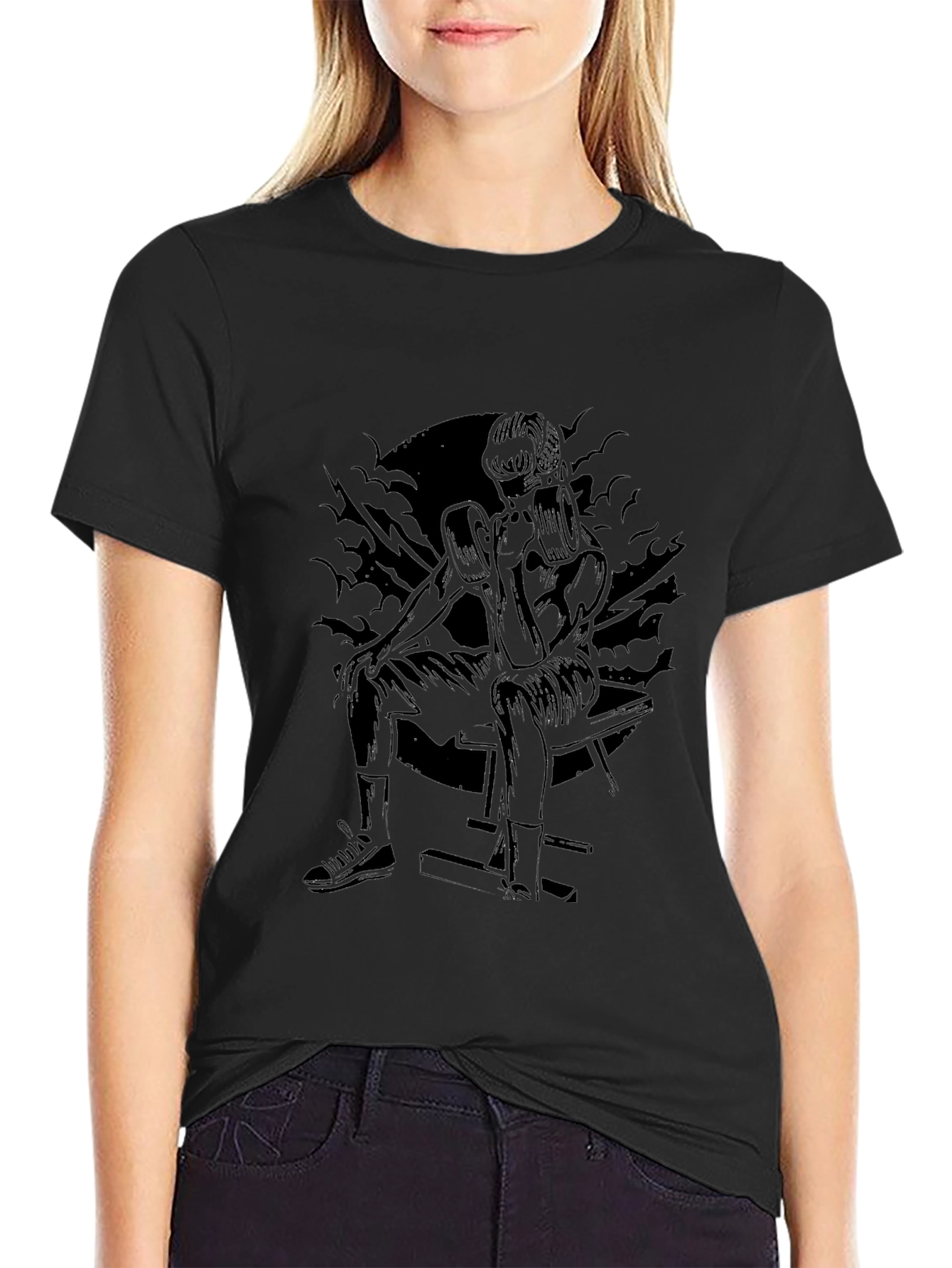 Boxer Silhouette Black T-Shirt