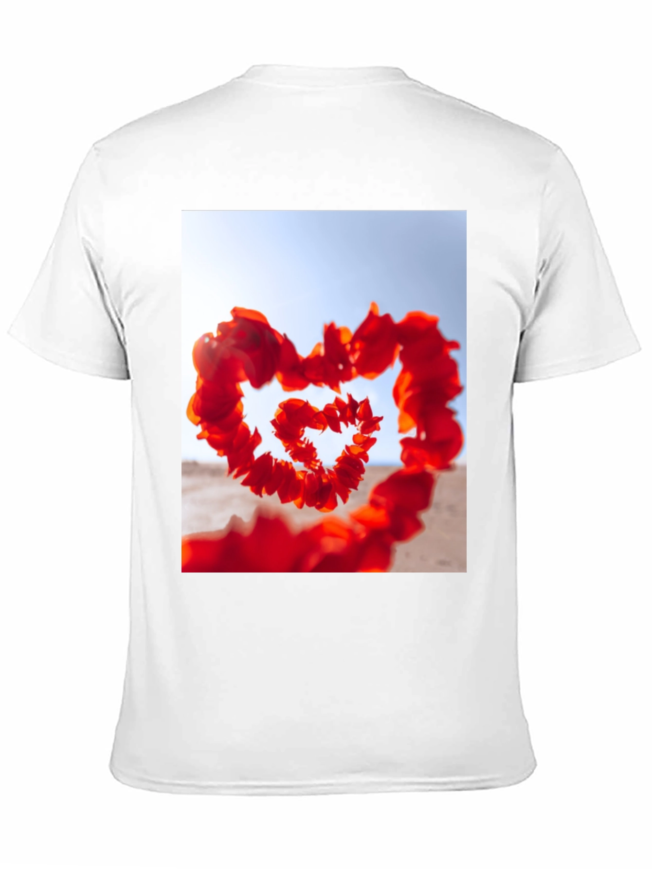 Heart Petals T-Shirt - Romantic Style
