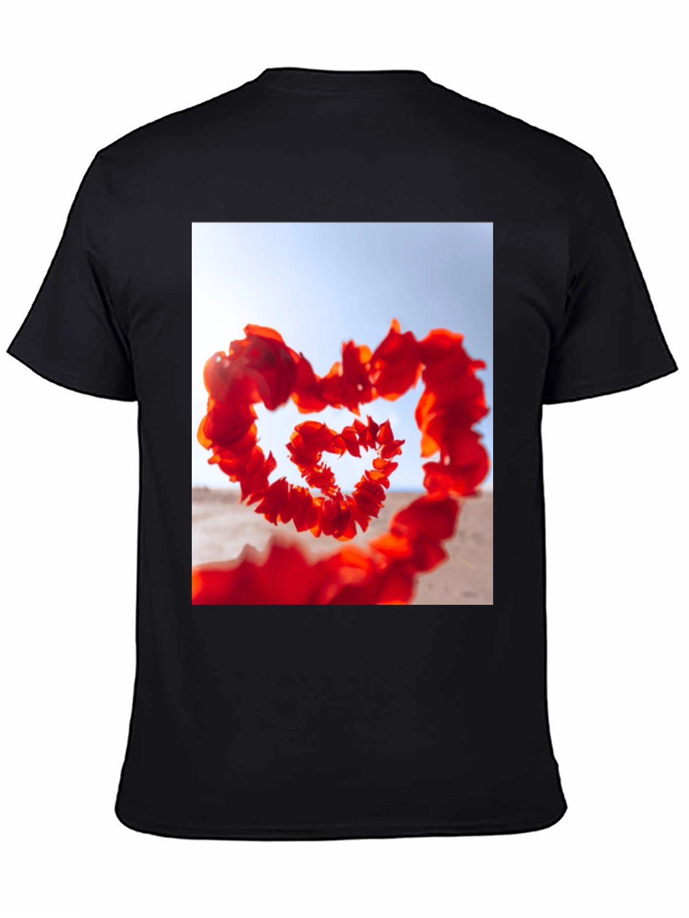 Heart Petals T-Shirt - Romantic Style