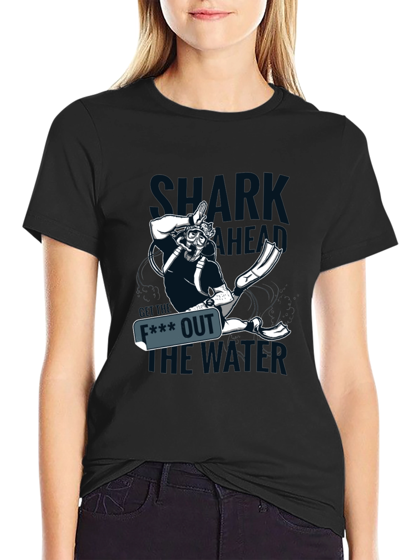 Funny Diver Shark T-Shirt