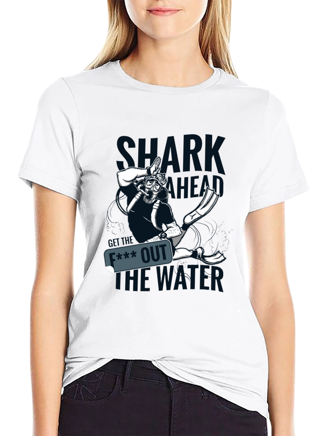 Funny Diver Shark T-Shirt