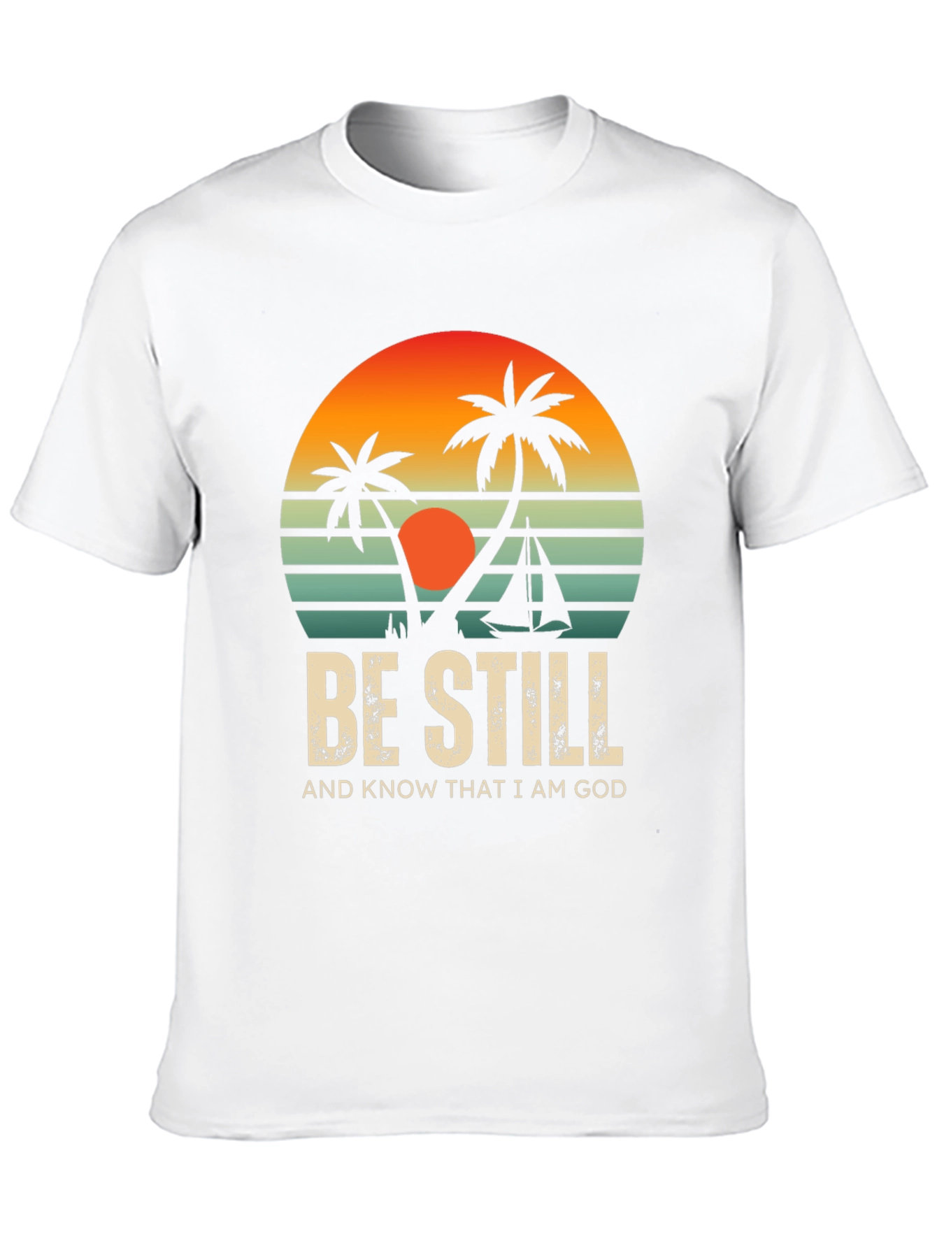 Be Still Graphic Tee - Coastal Sunset T-Shirt
