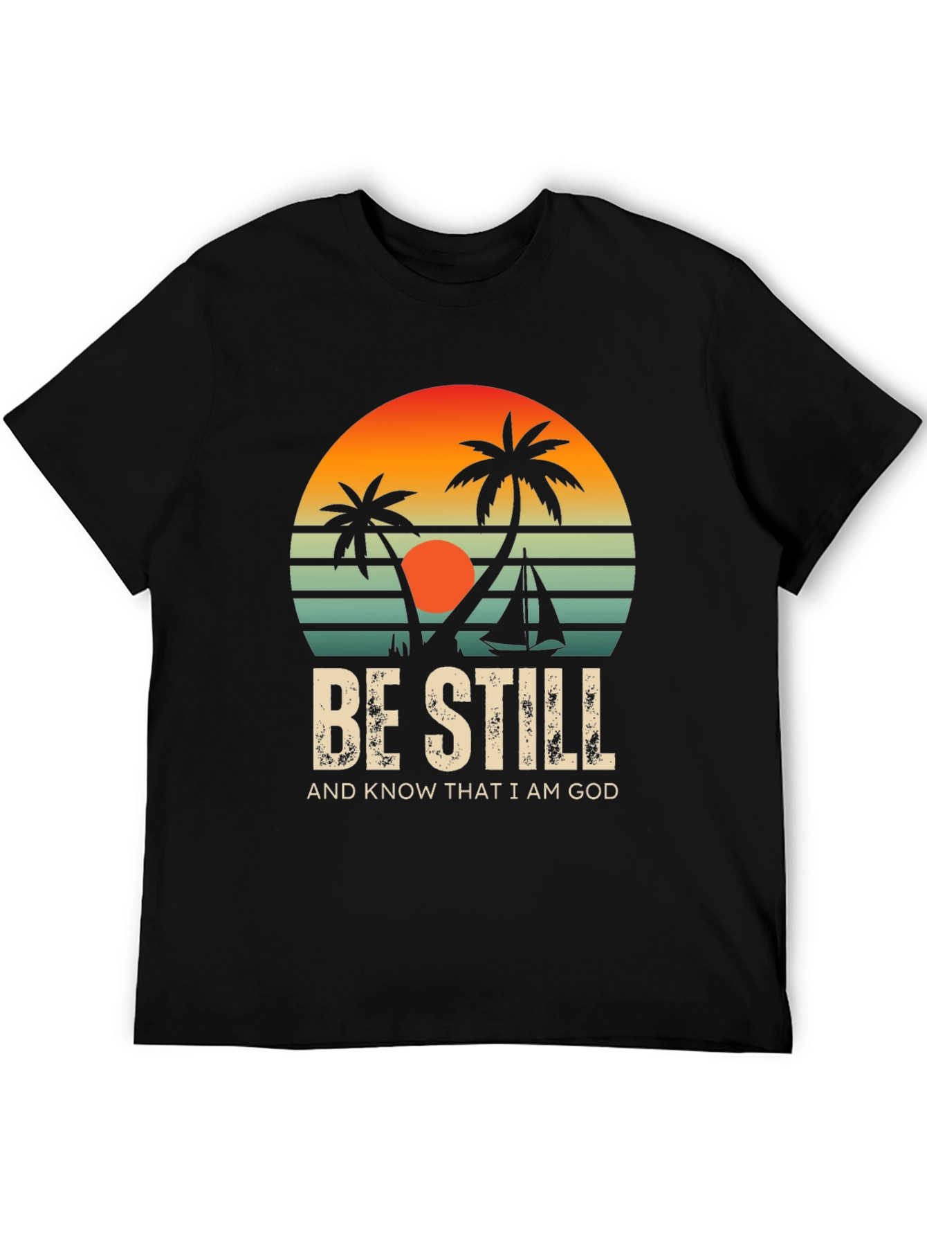 Be Still Graphic Tee - Coastal Sunset T-Shirt