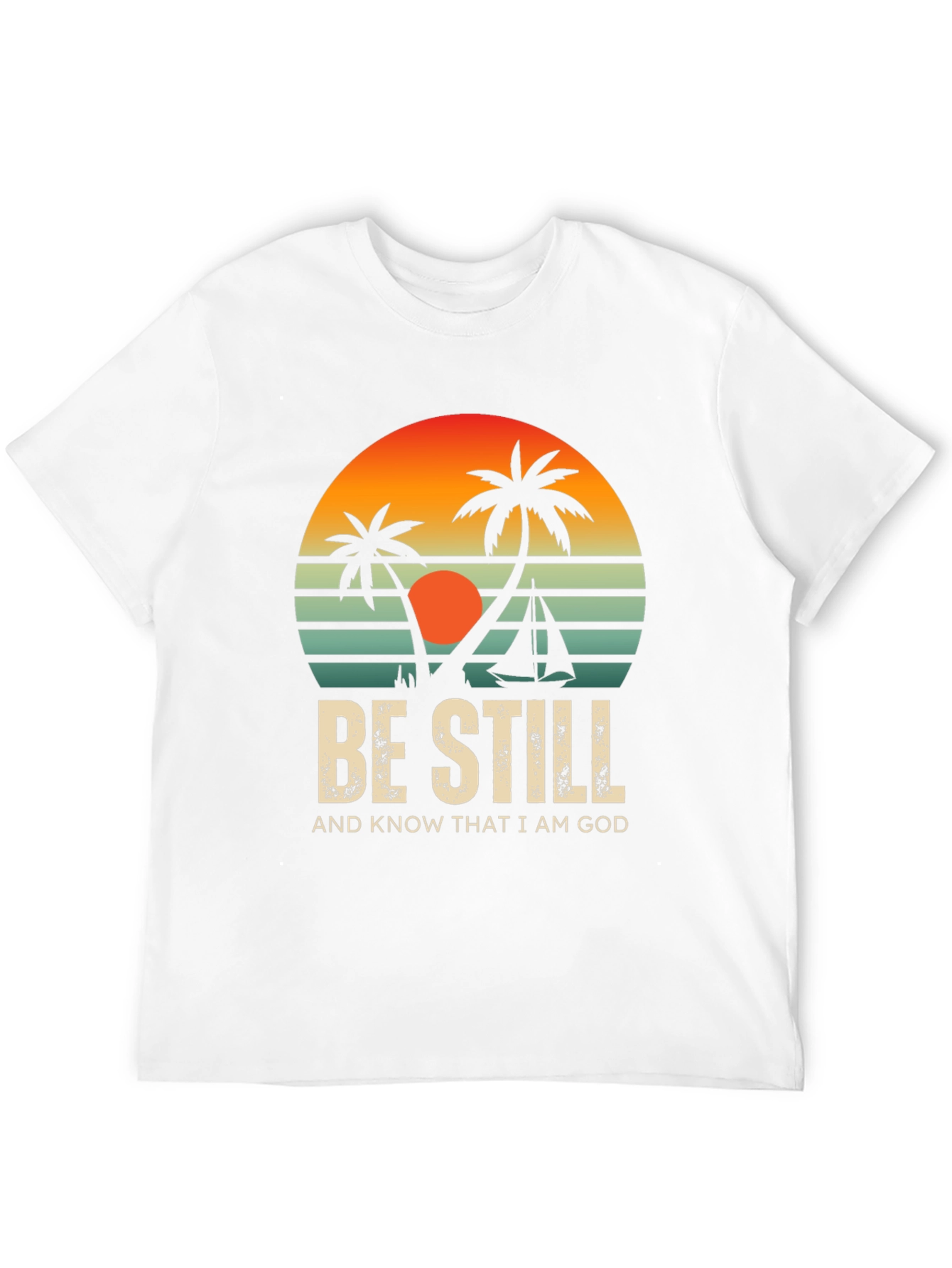 Be Still Graphic Tee - Coastal Sunset T-Shirt