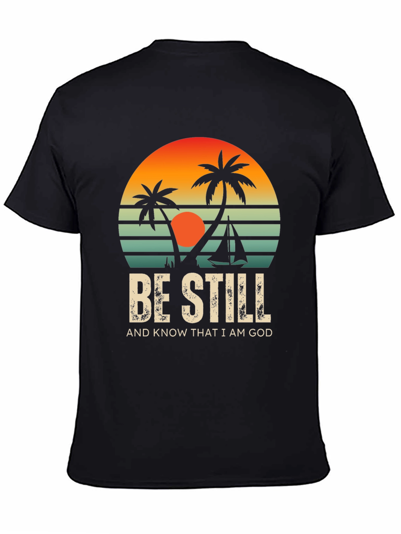 Be Still Graphic Tee - Coastal Sunset T-Shirt