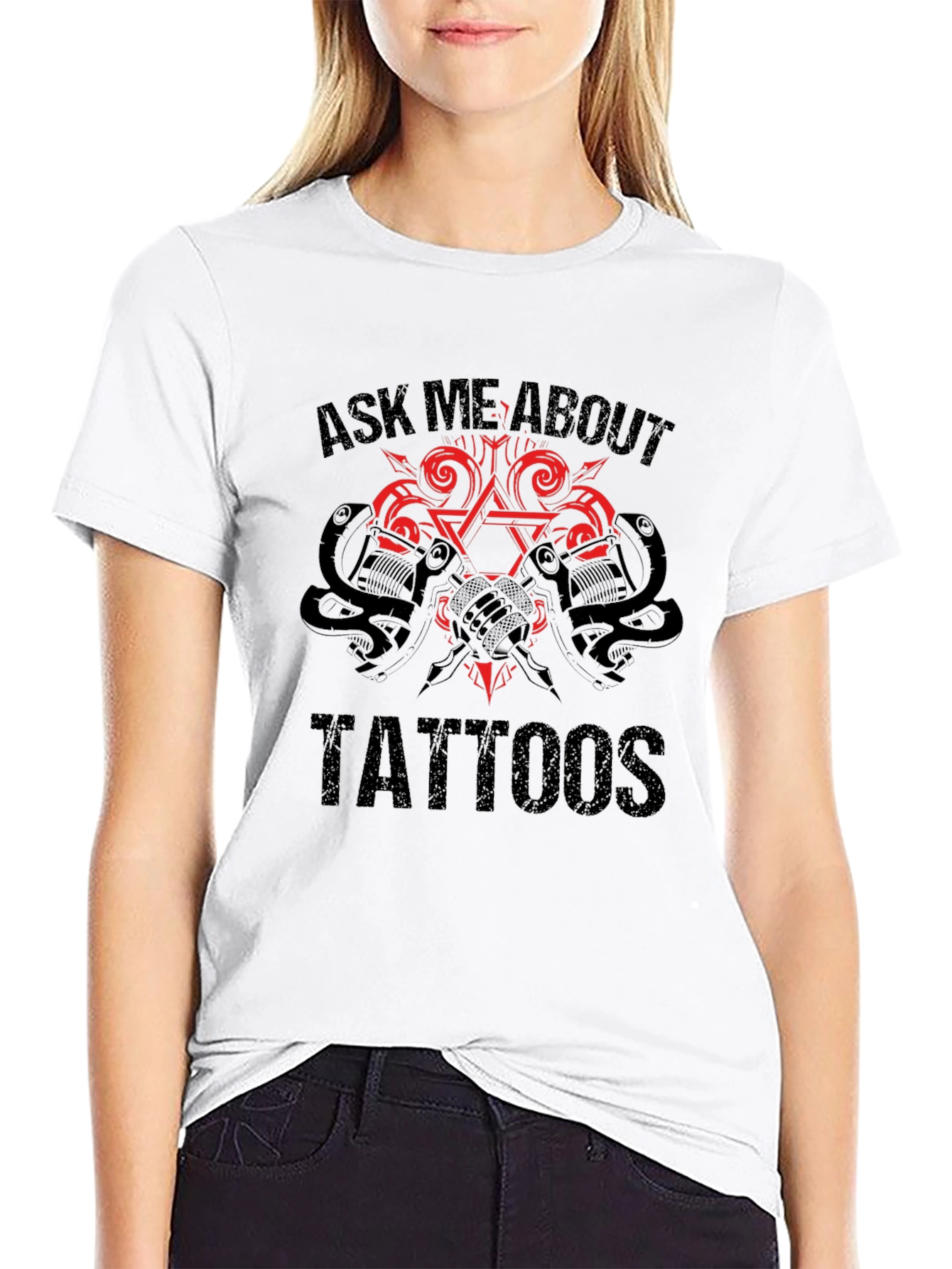 Ask Me About Tattoos Graphic T-Shirt