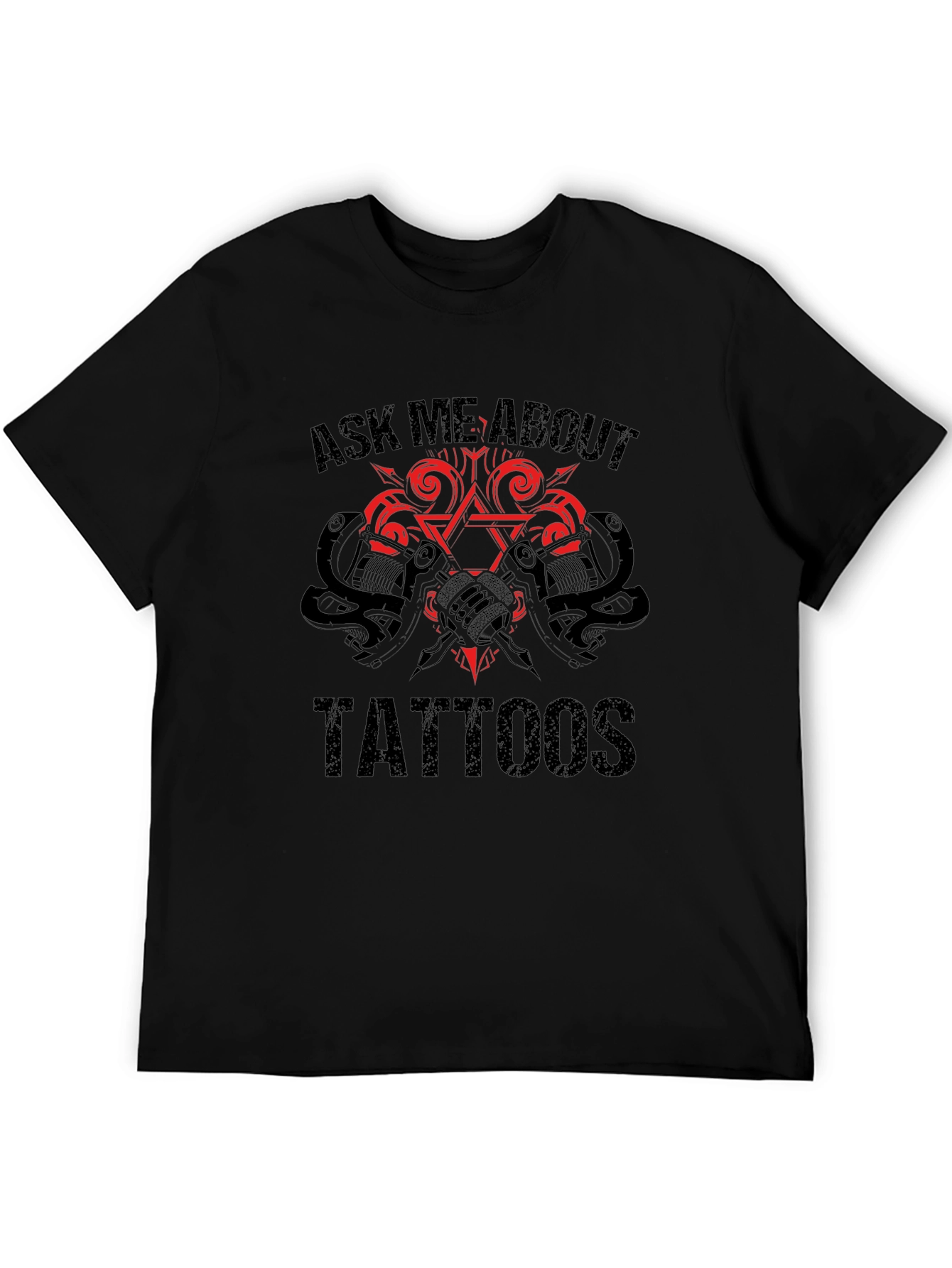 Ask Me About Tattoos Graphic T-Shirt