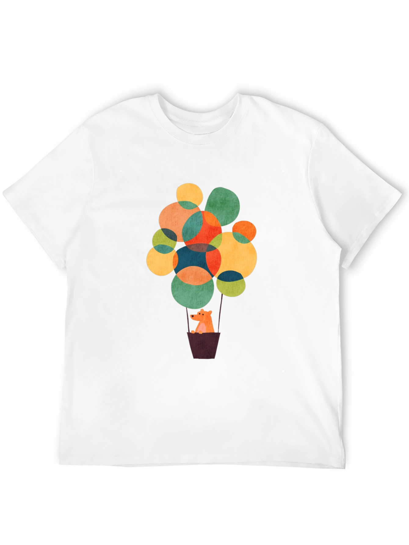 Bear in Balloon T-Shirt - Stylish Graphic Tee