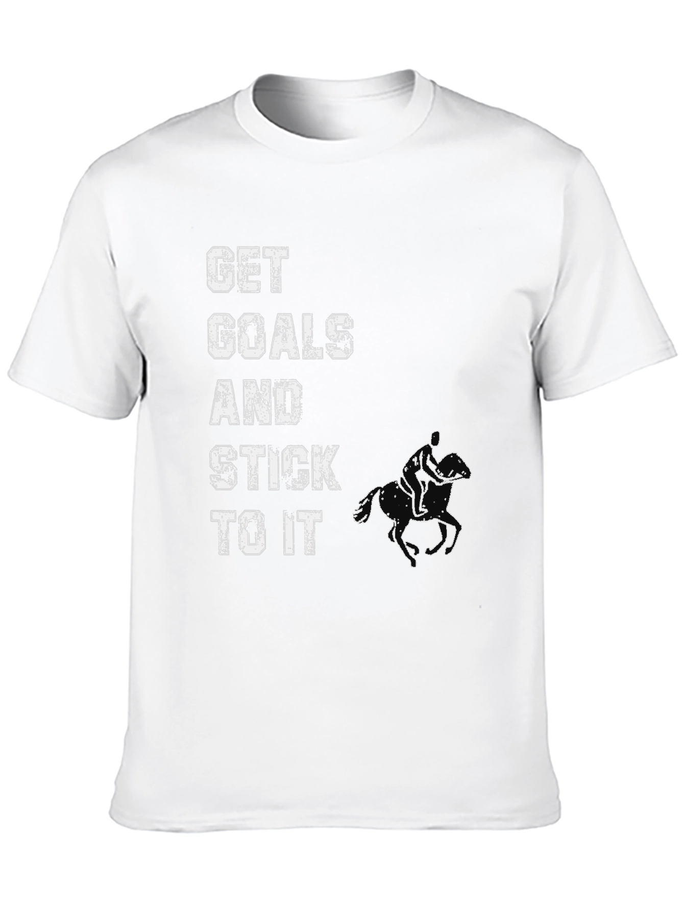 Get Goals And Stick To It Black T-Shirt