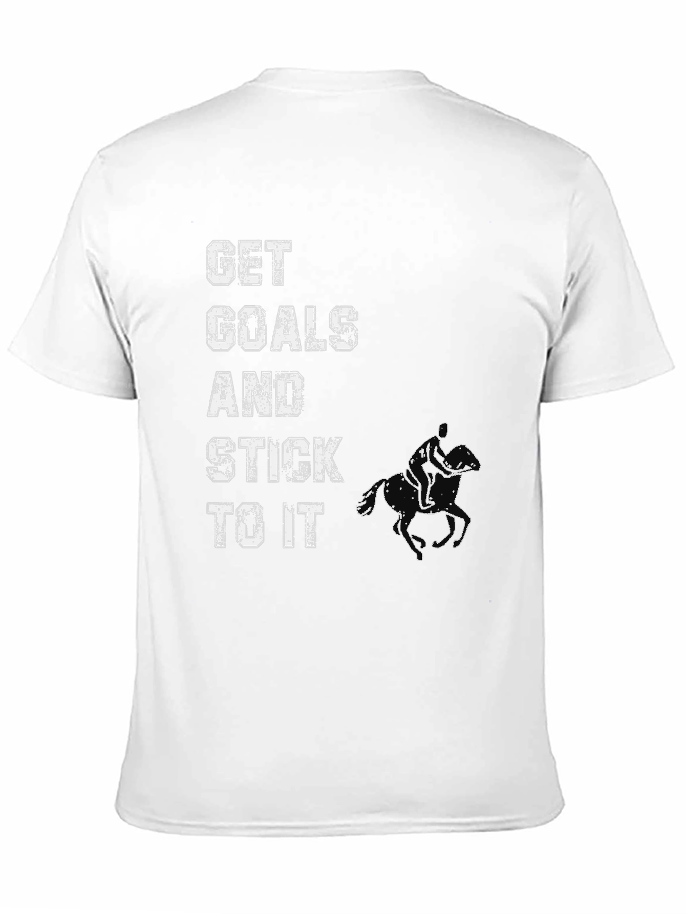 Get Goals And Stick To It Black T-Shirt