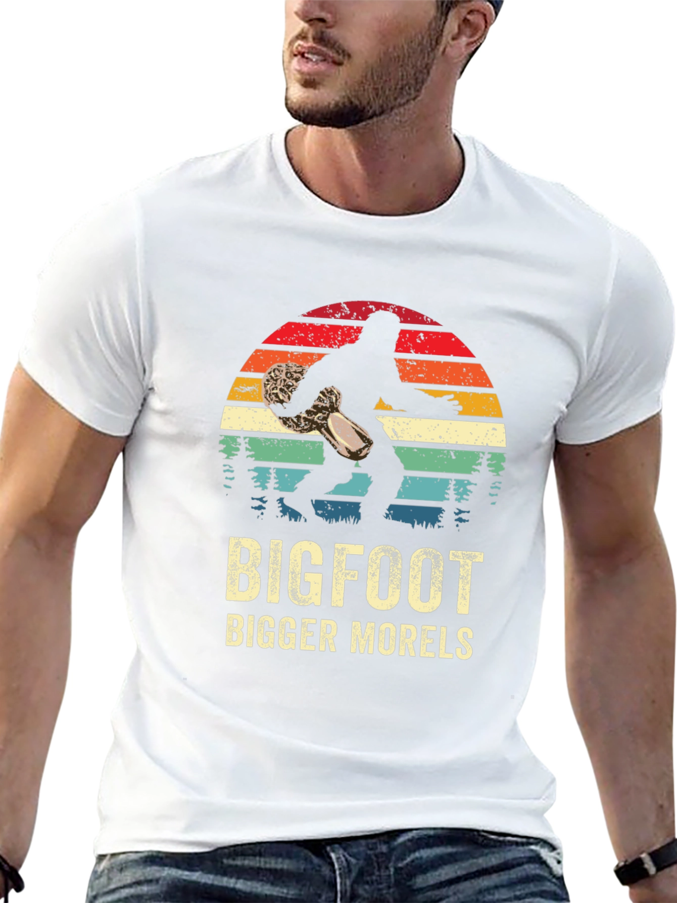 Bigfoot Bigger Morels Graphic T-Shirt