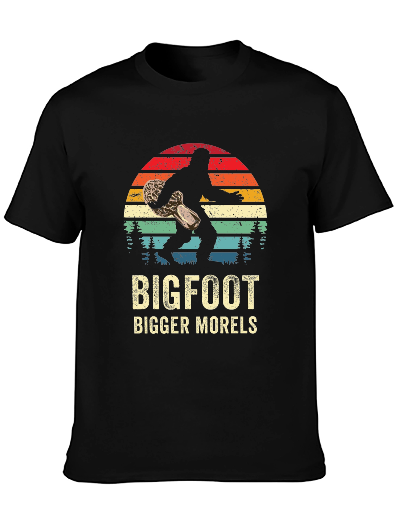 Bigfoot Bigger Morels Graphic T-Shirt