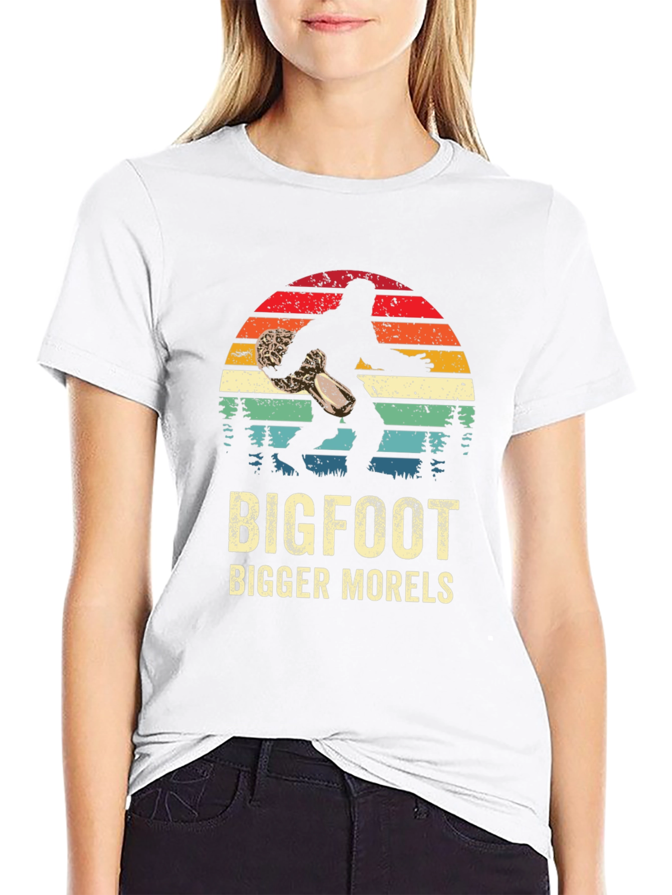 Bigfoot Bigger Morels Graphic T-Shirt
