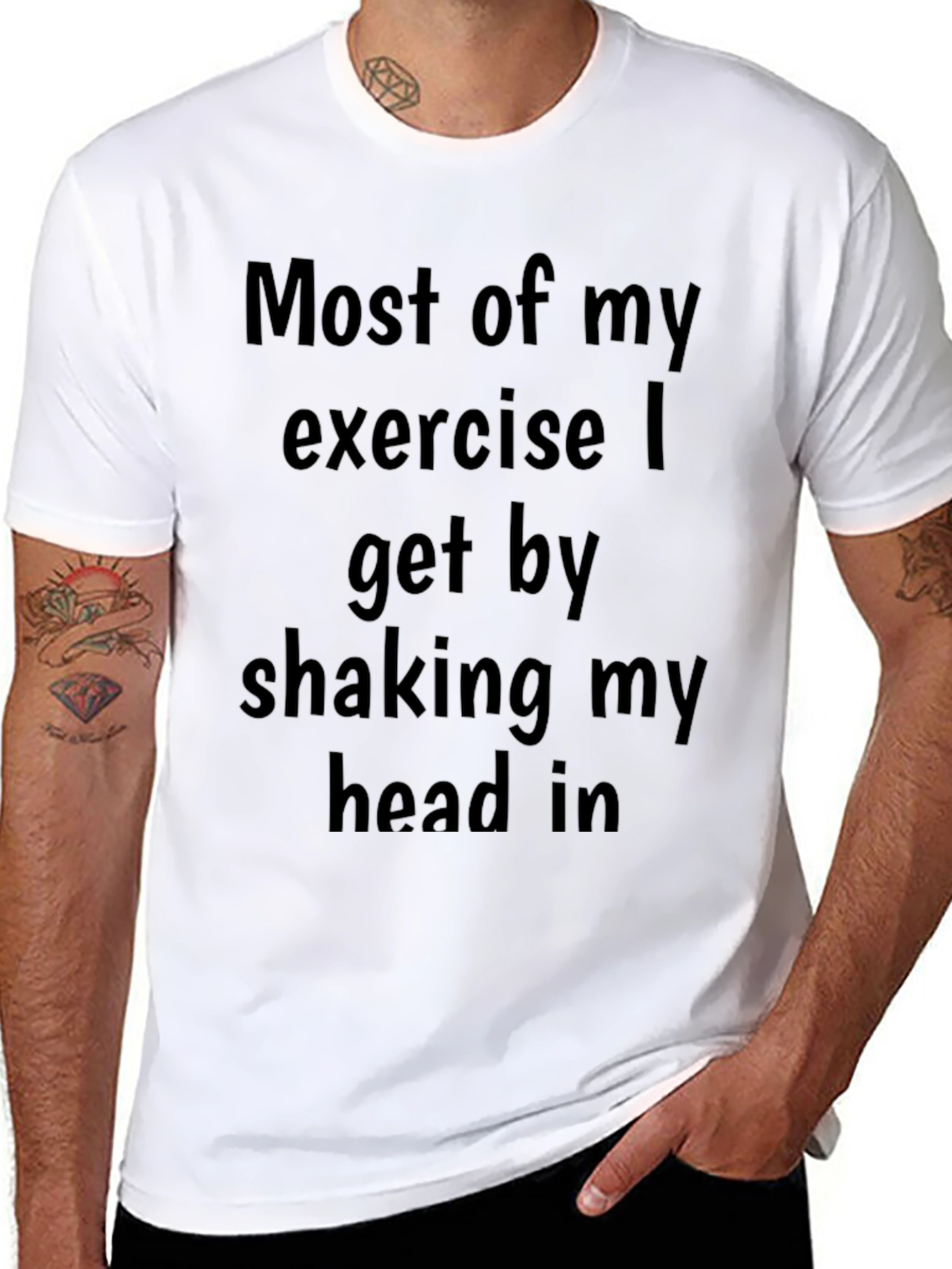 Funny Exercise T-Shirt - Shaking My Head