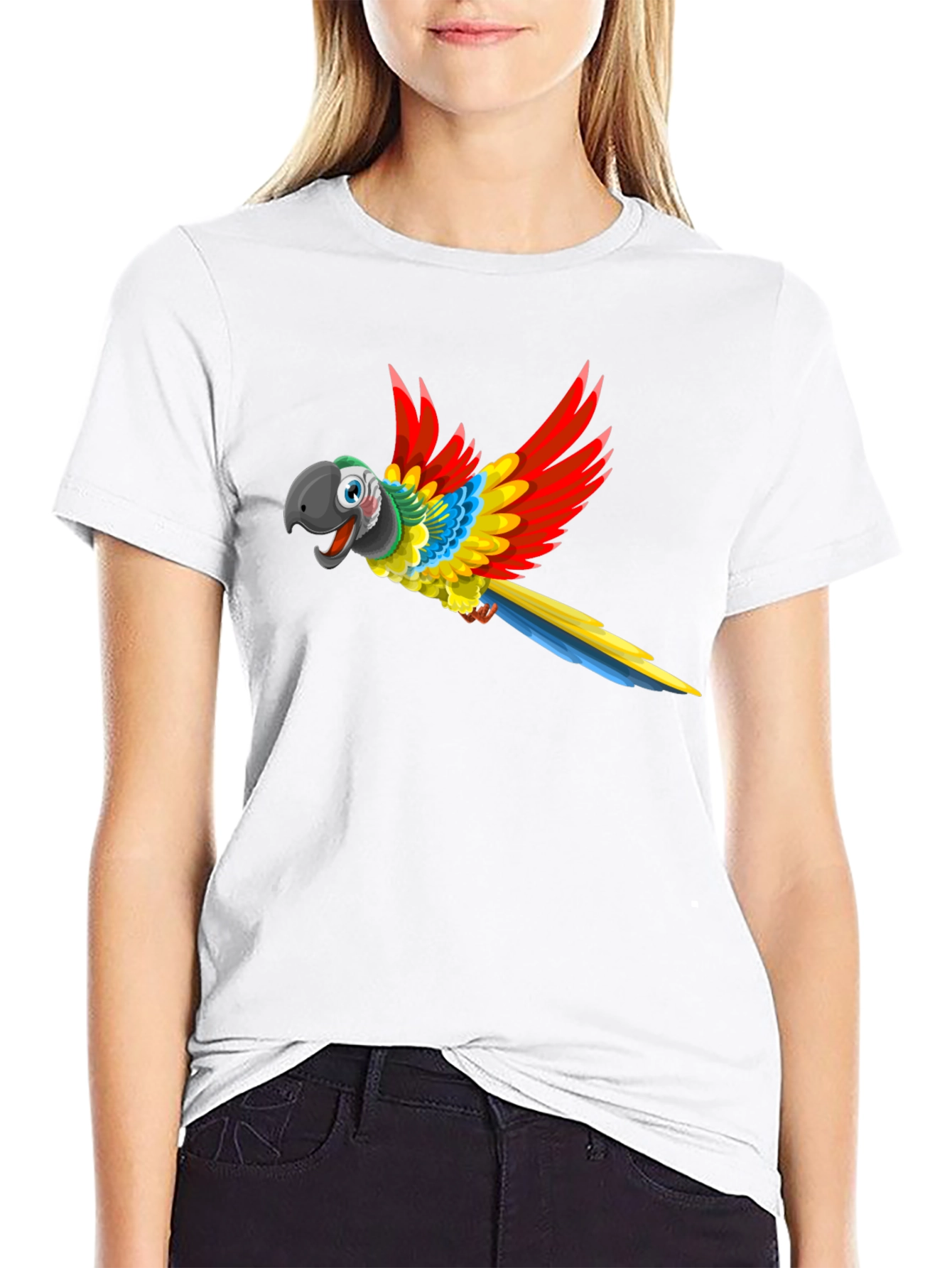 Parrot Graphic Tee - Mens Black T-Shirt