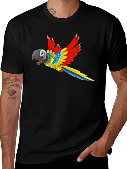 Parrot Graphic Tee - Mens Black T-Shirt