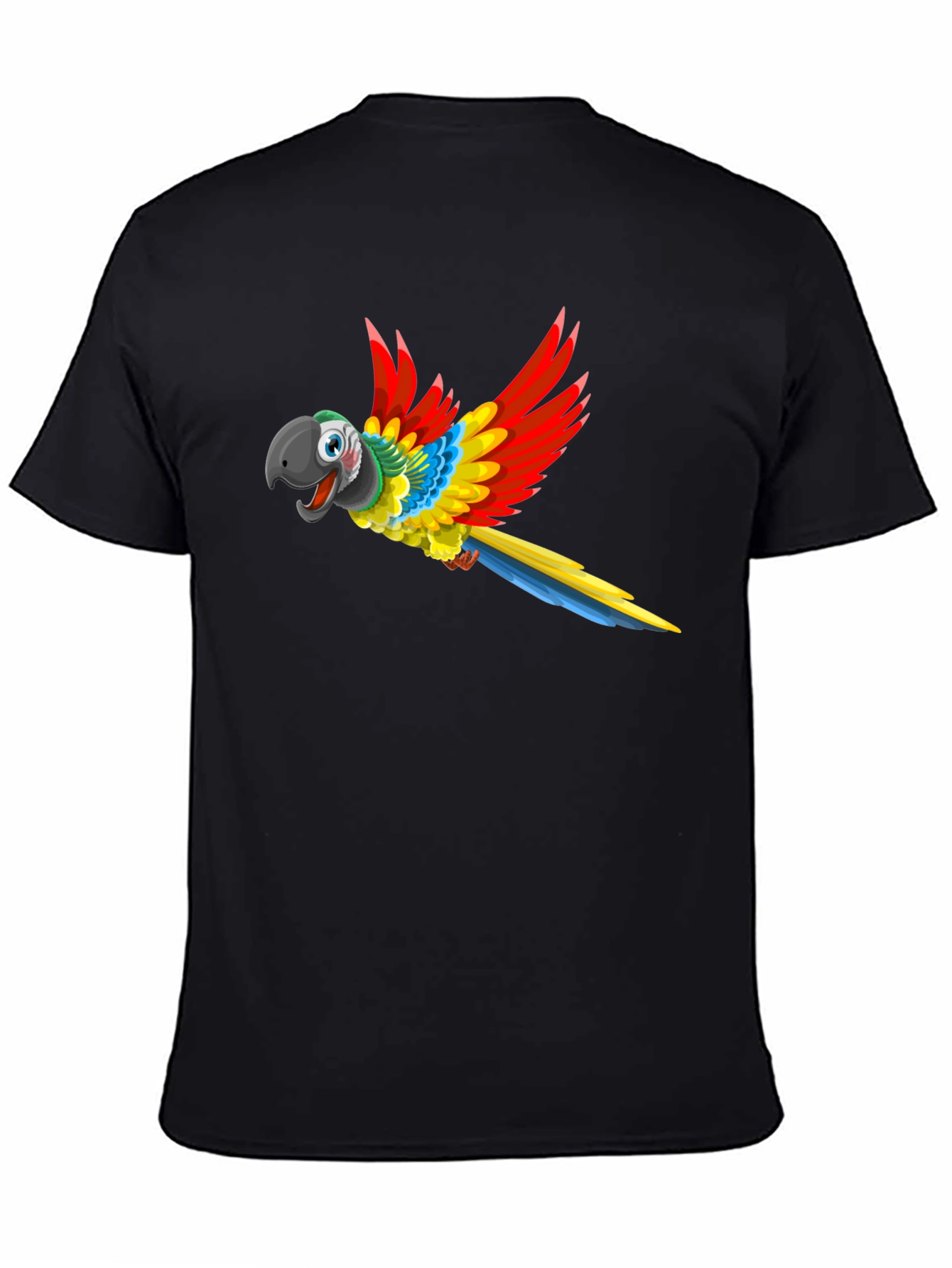 Parrot Graphic Tee - Mens Black T-Shirt