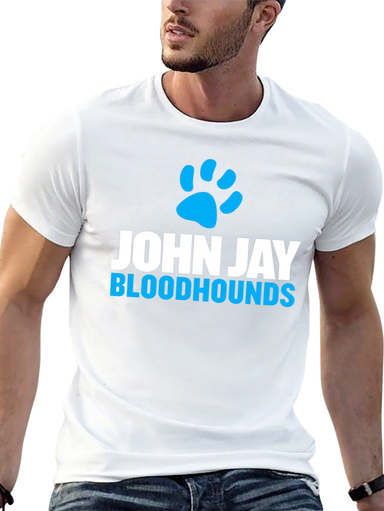 John Jay Bloodhounds T-Shirt - Black Cotton Tee
