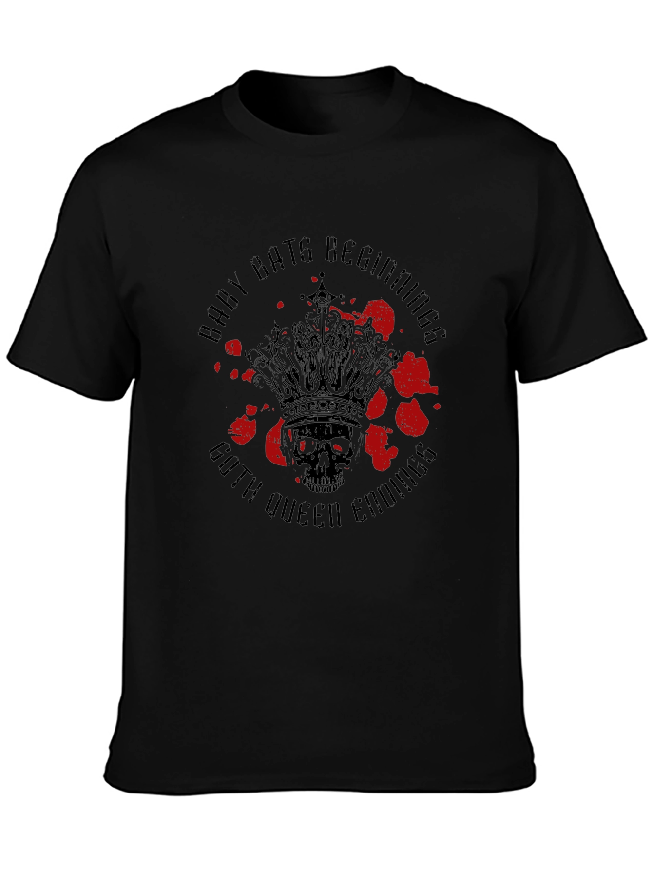 Gothic Queen Skull T-Shirt