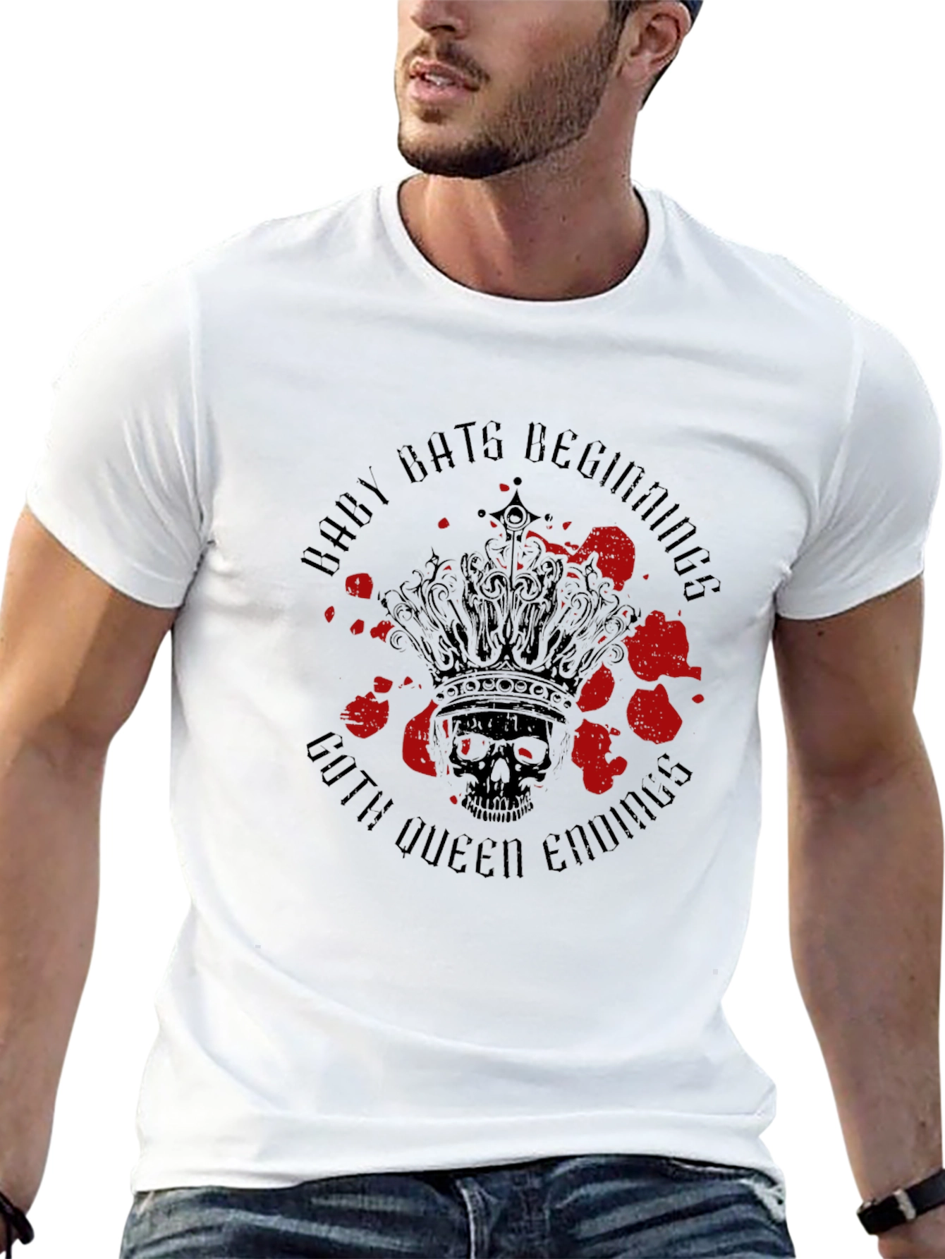 Gothic Queen Skull T-Shirt