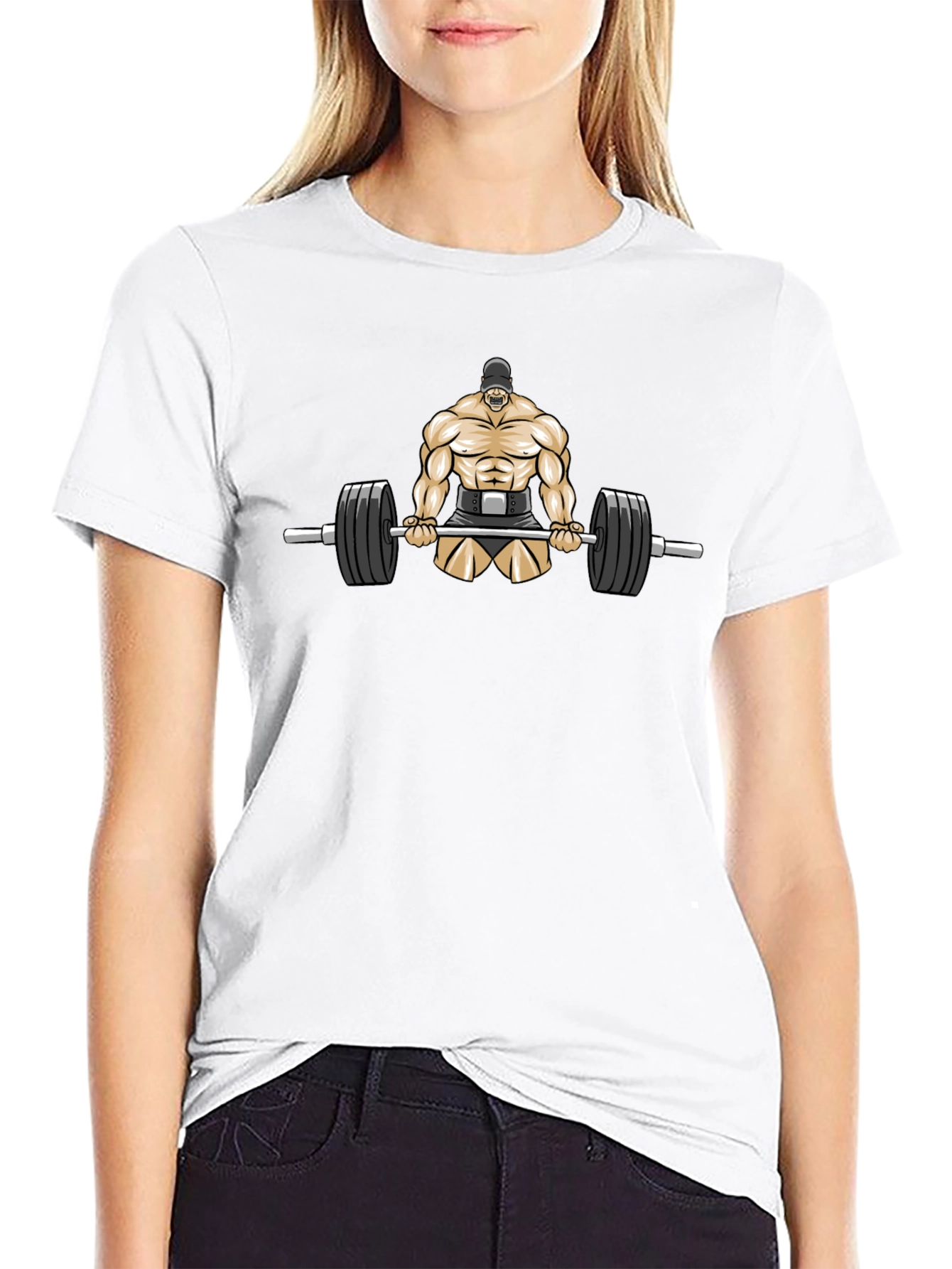 Weightlifter Graphic Tee - Black