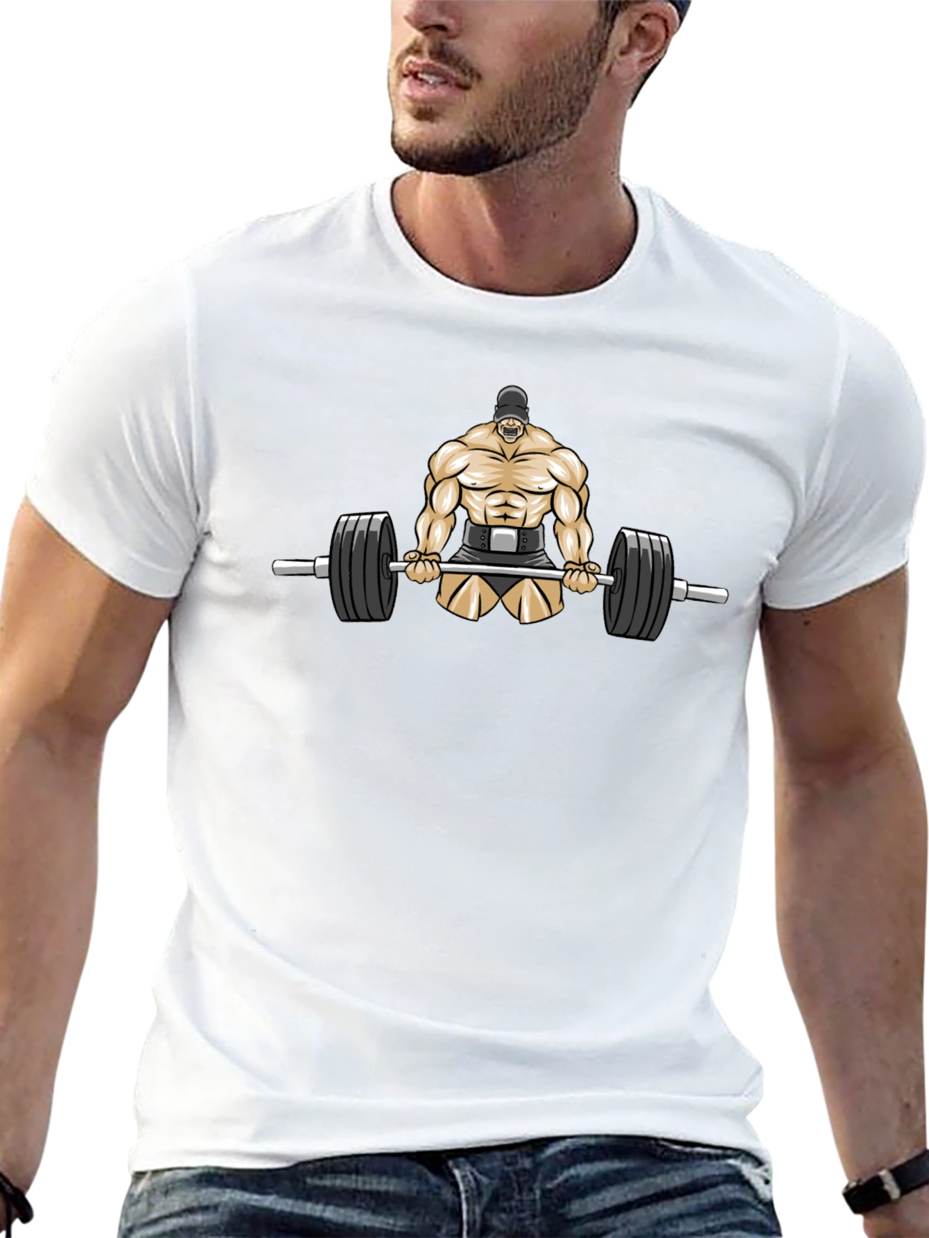 Weightlifter Graphic Tee - Black