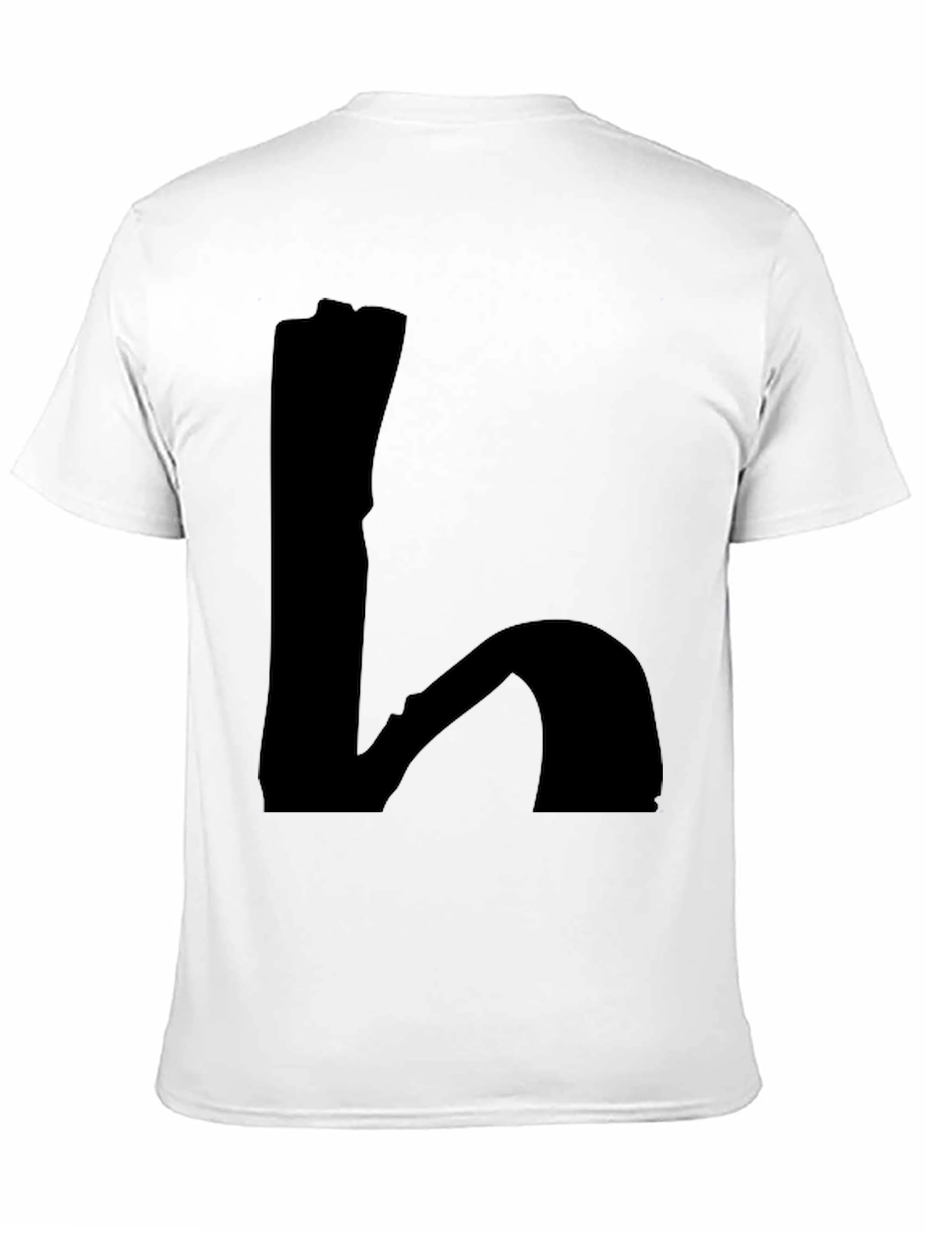 Mens Black Graphic Tee - Abstract Design