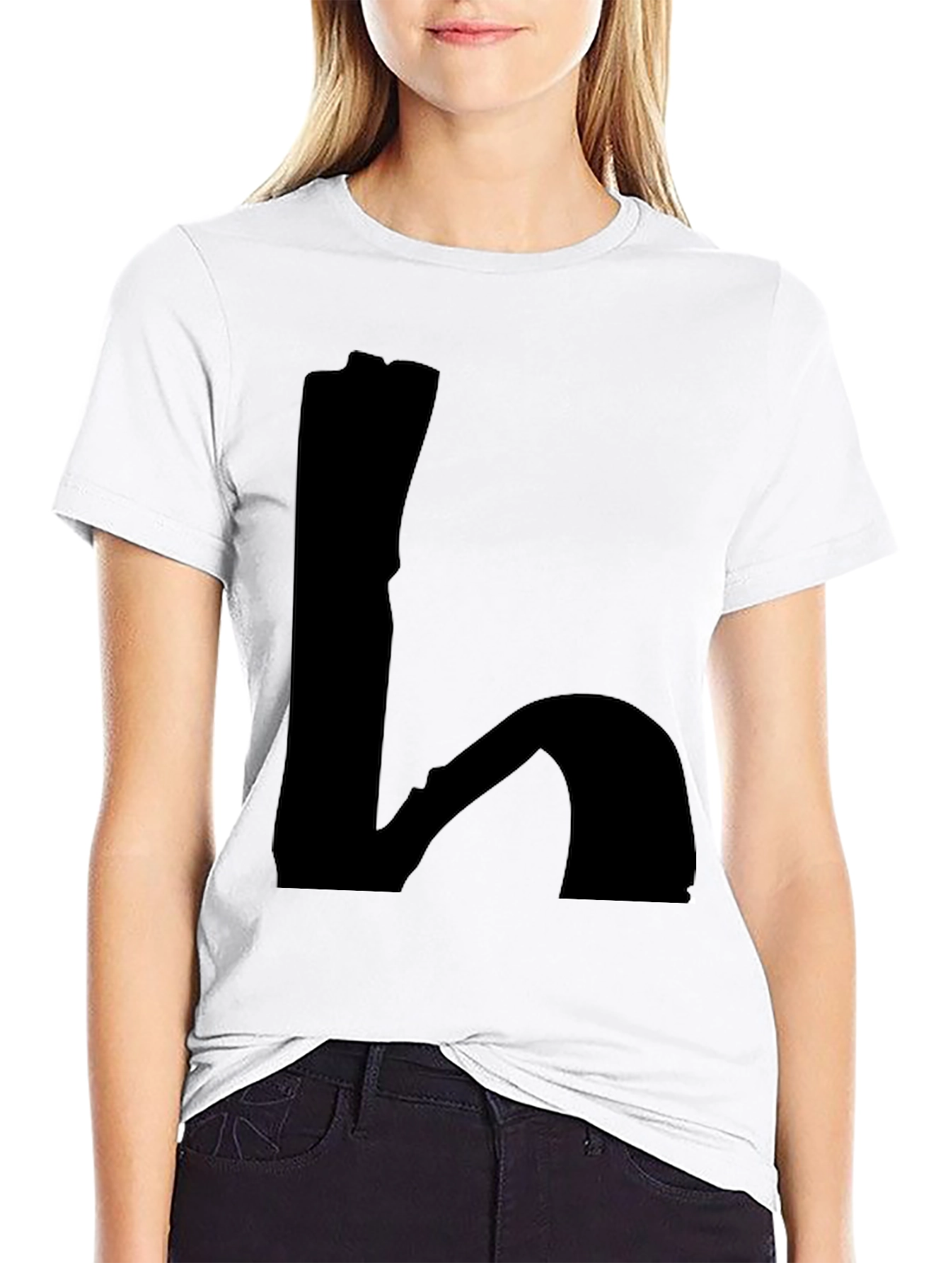Mens Black Graphic Tee - Abstract Design