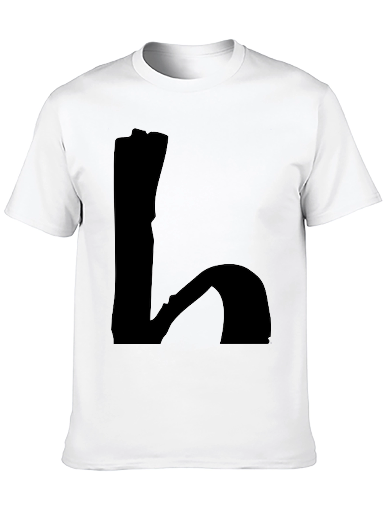 Mens Black Graphic Tee - Abstract Design