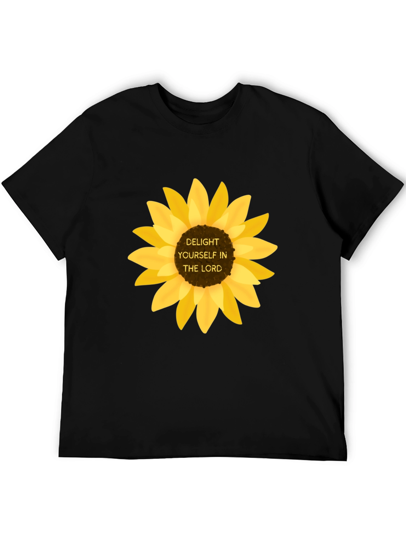 Delight Yourself in the Lord Sunflower Tee