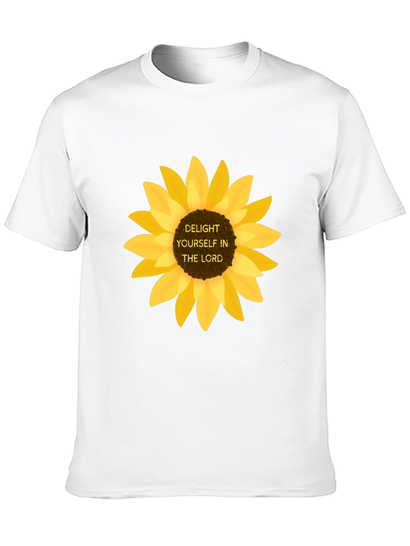 Delight Yourself in the Lord Sunflower Tee