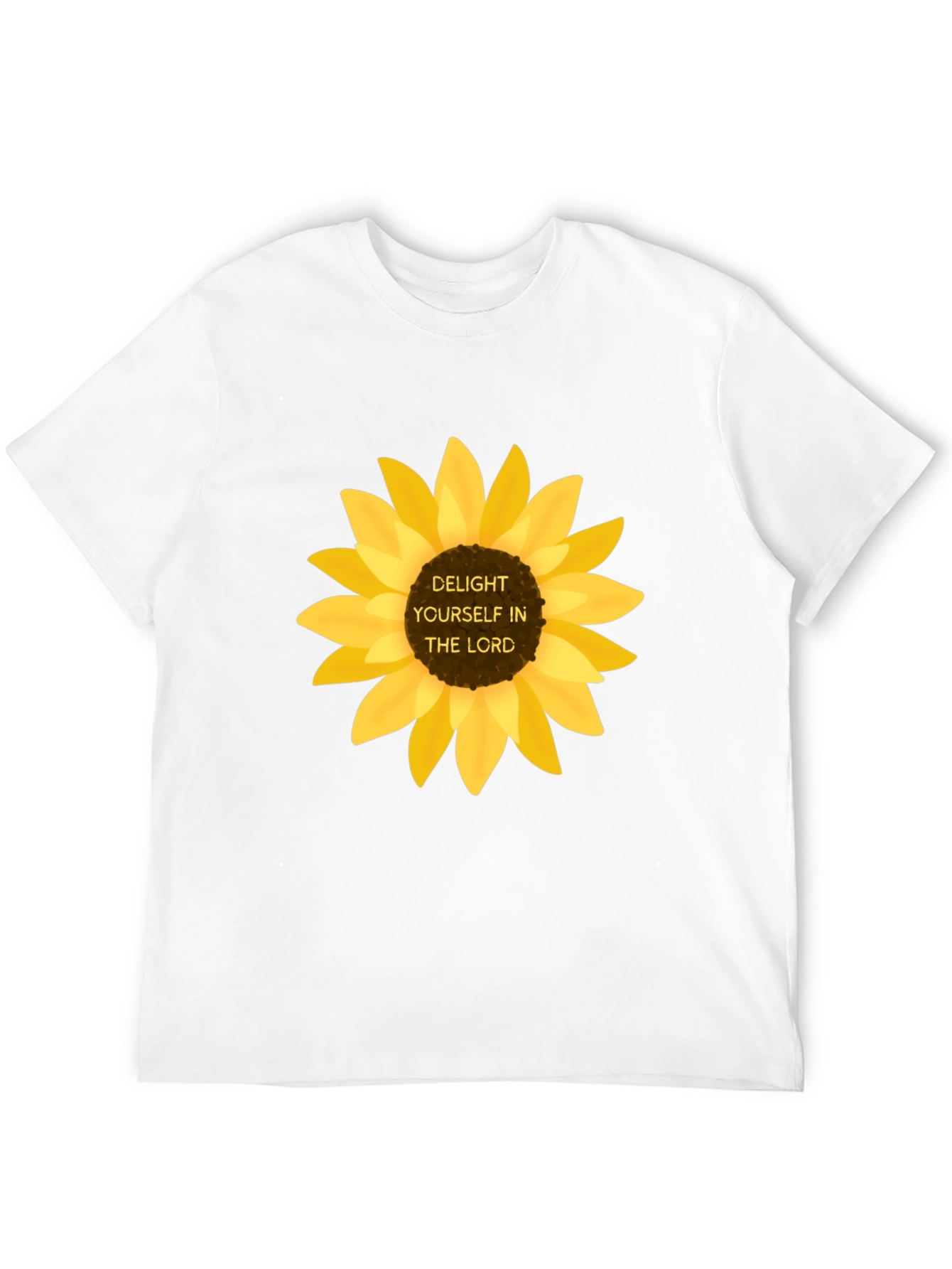 Delight Yourself in the Lord Sunflower Tee