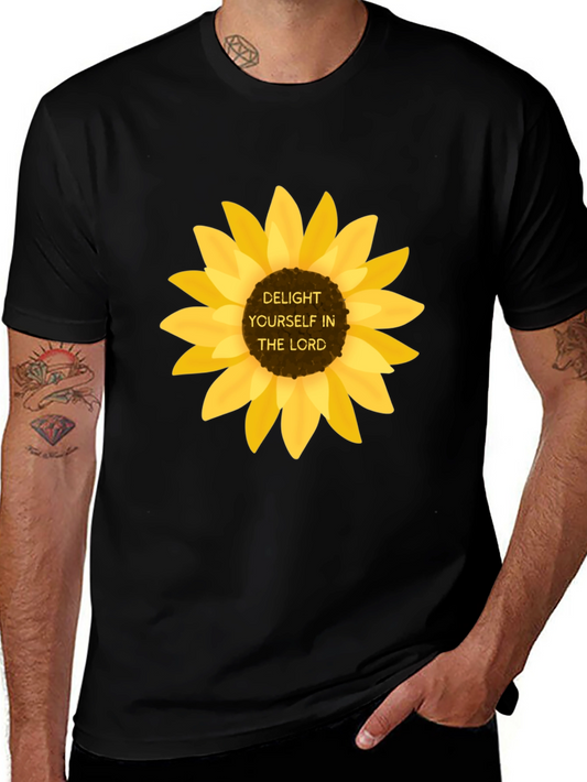 Delight Yourself in the Lord Sunflower Tee