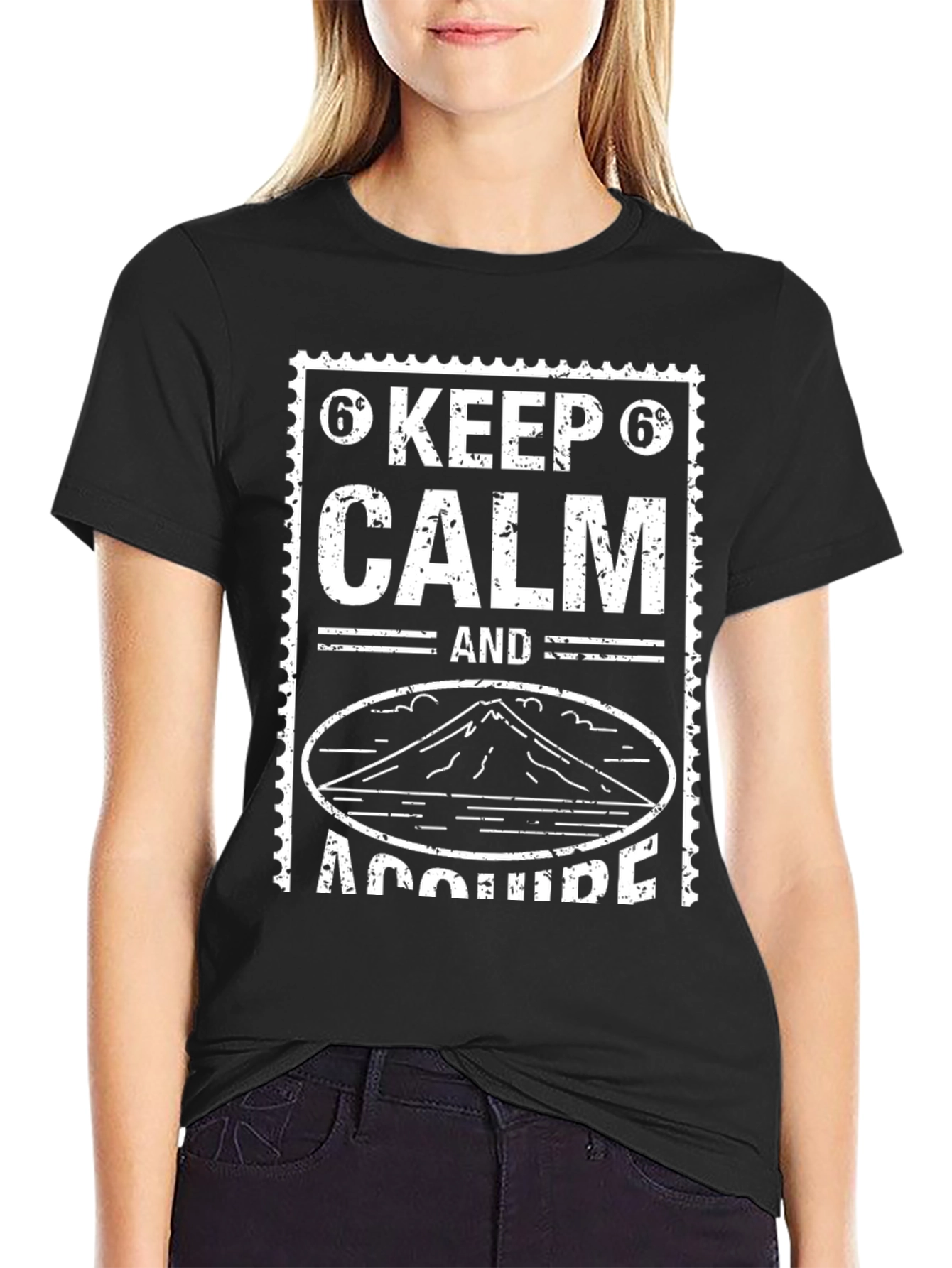 Keep Calm & Acquire Black Graphic Tee