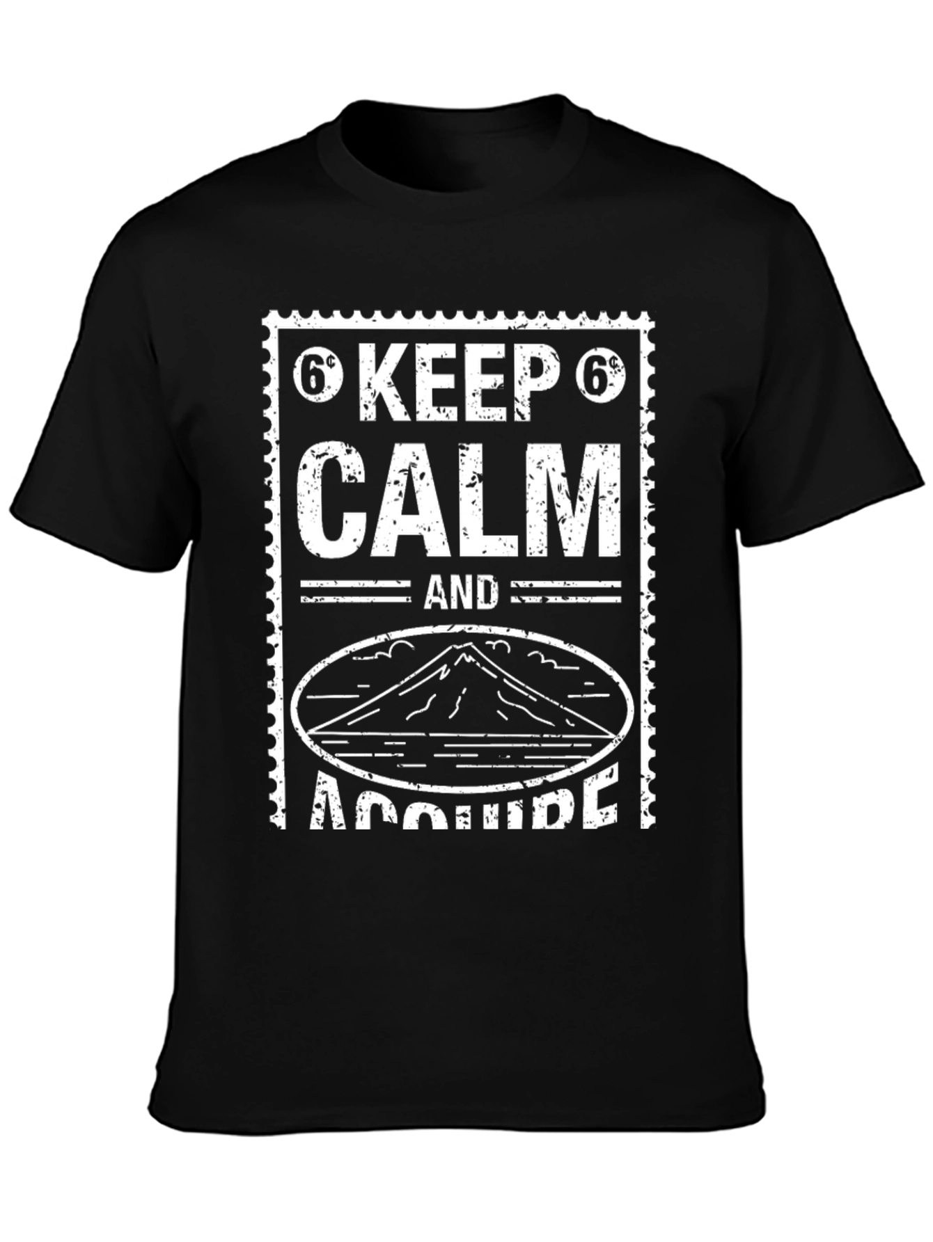 Keep Calm & Acquire Black Graphic Tee