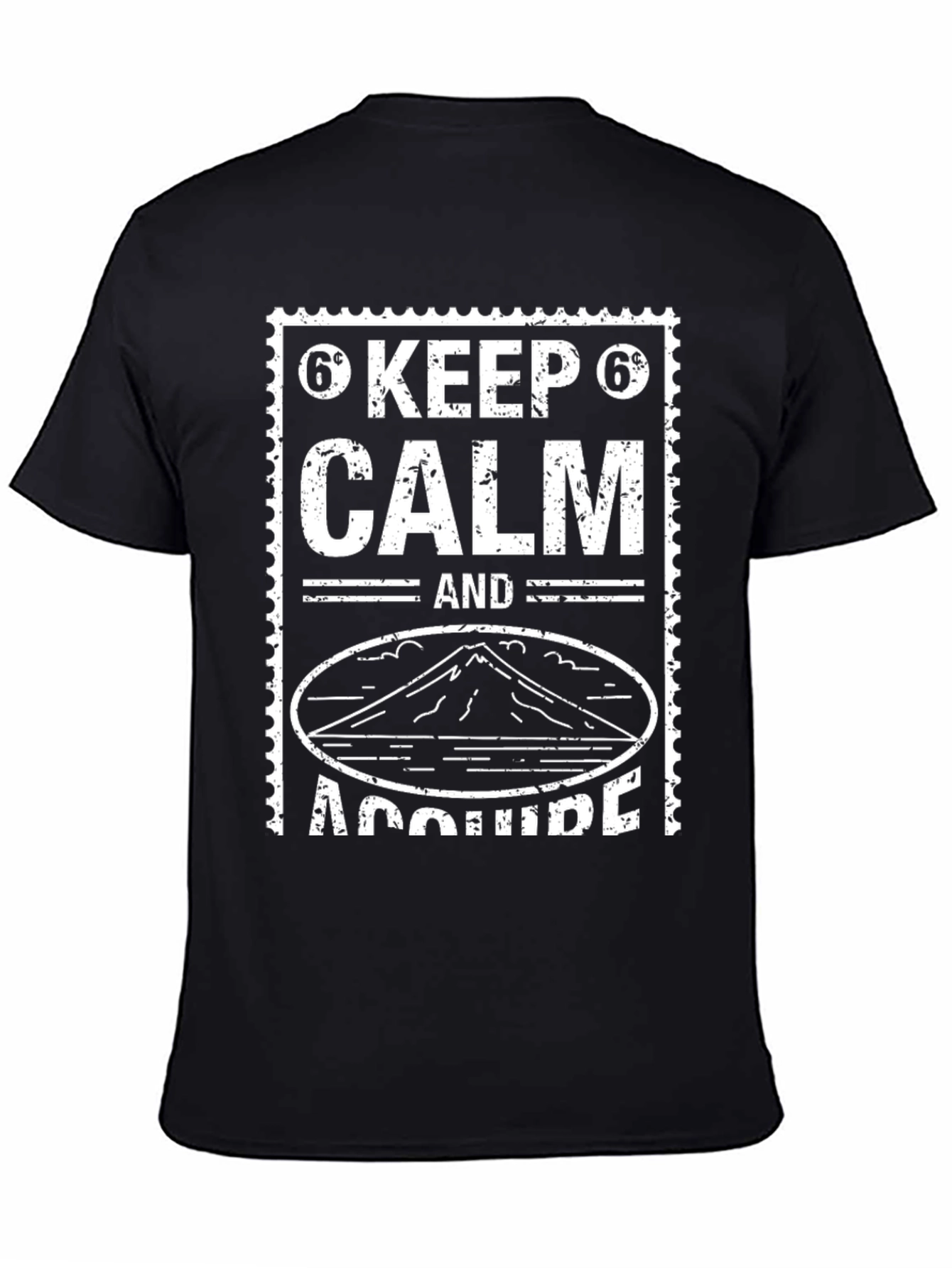 Keep Calm & Acquire Black Graphic Tee