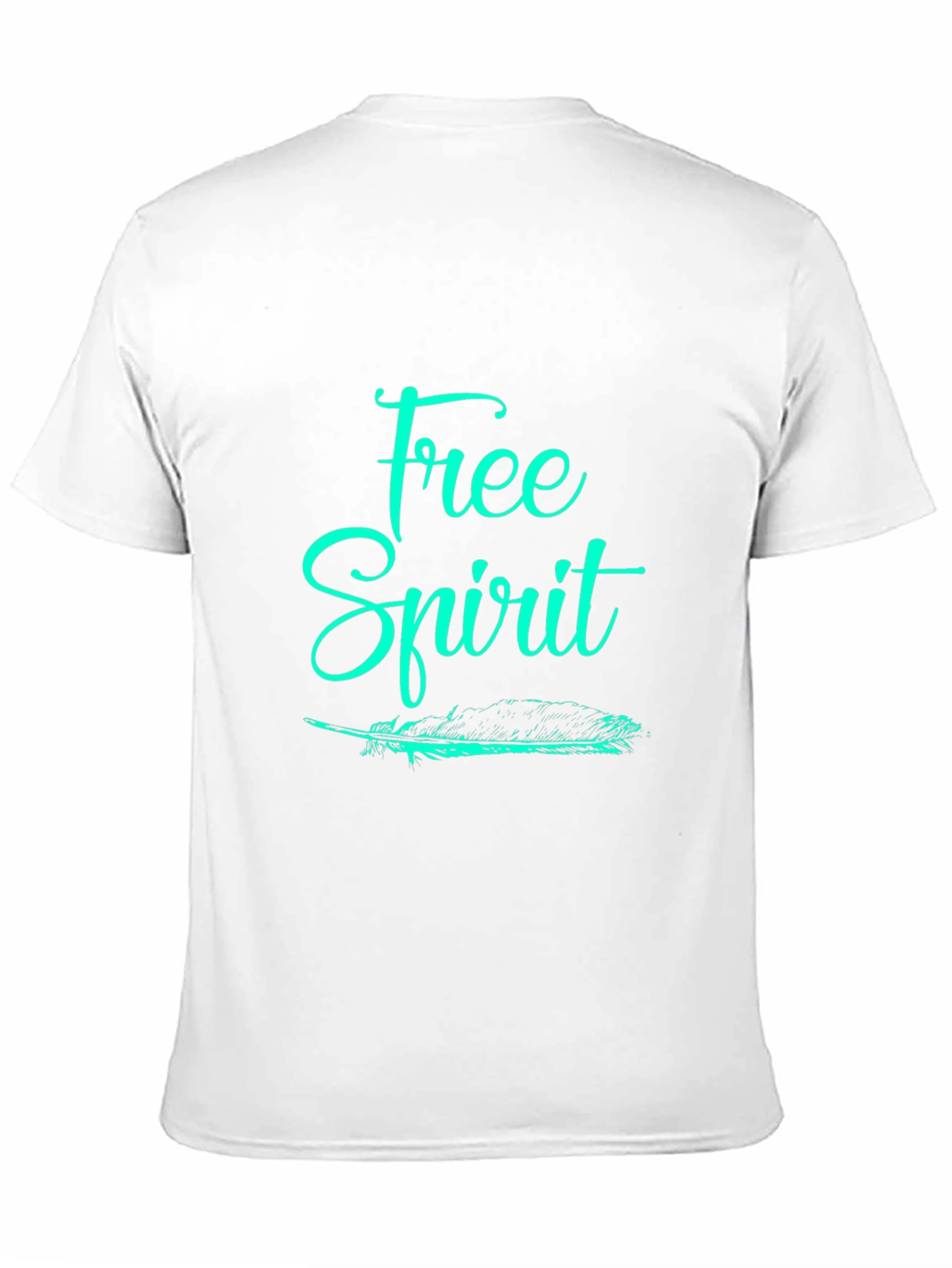 Free Spirit Graphic Tee - Black Cotton T-Shirt