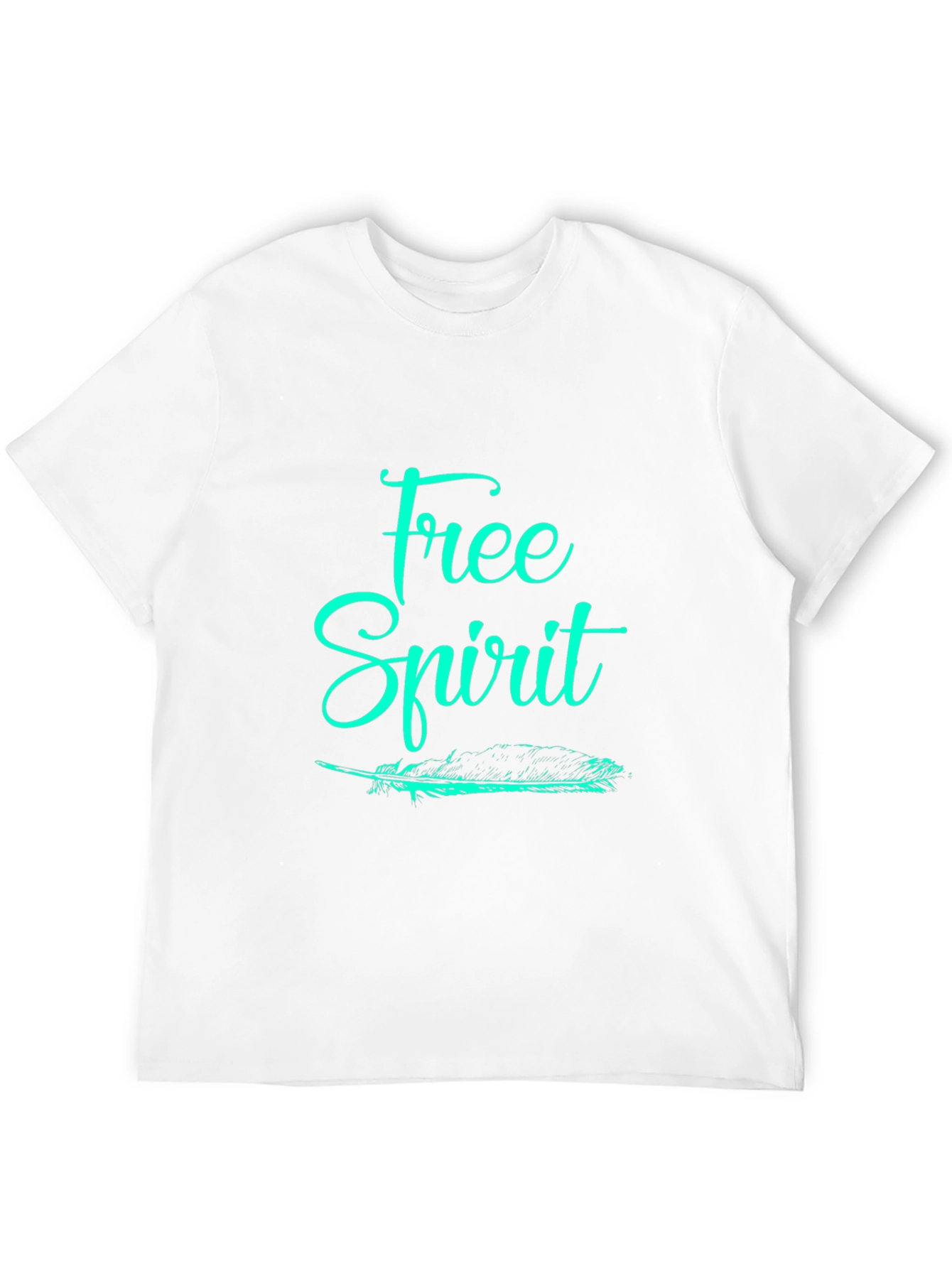 Free Spirit Graphic Tee - Black Cotton T-Shirt